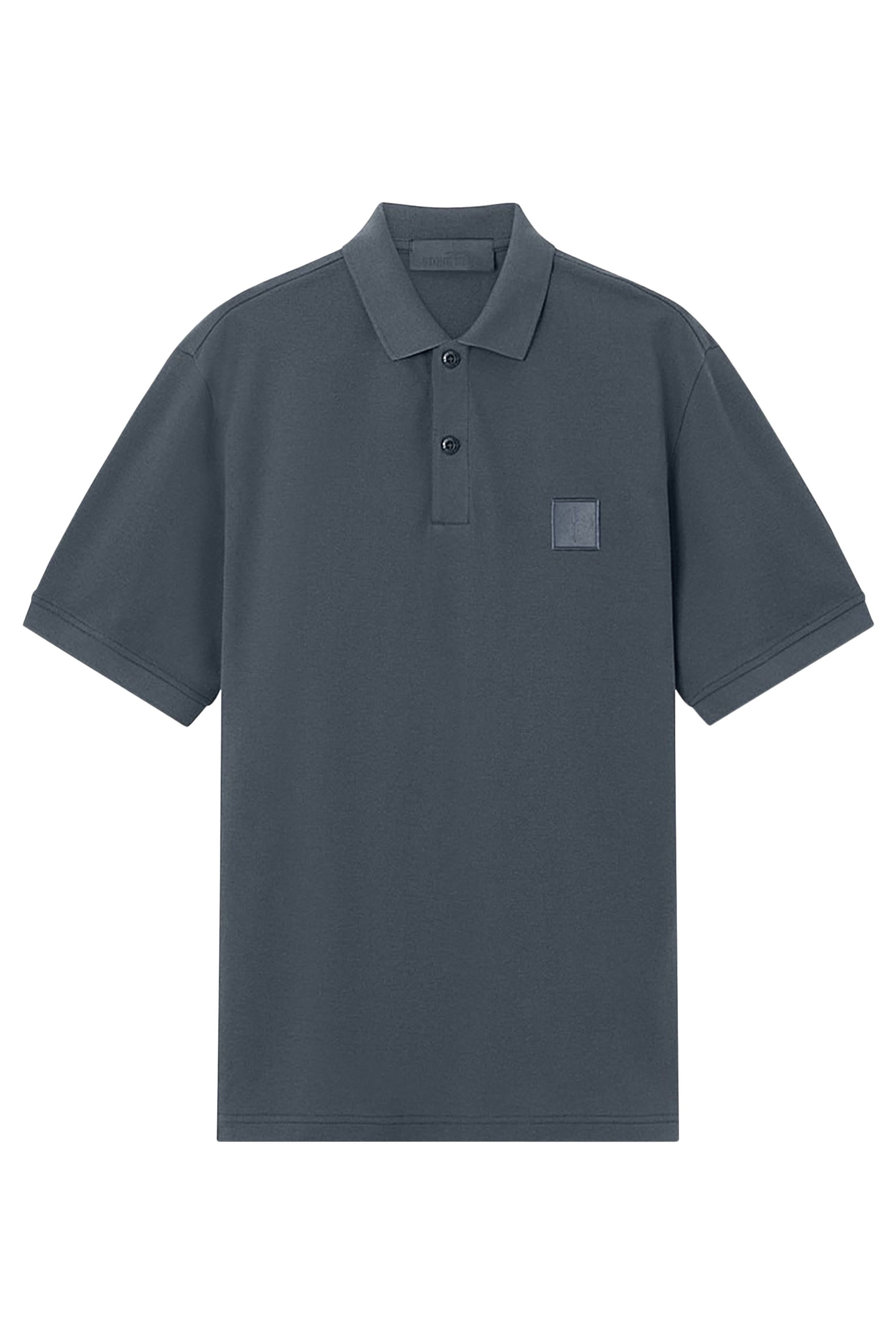 Tonal Compass Patch Polo Shirt