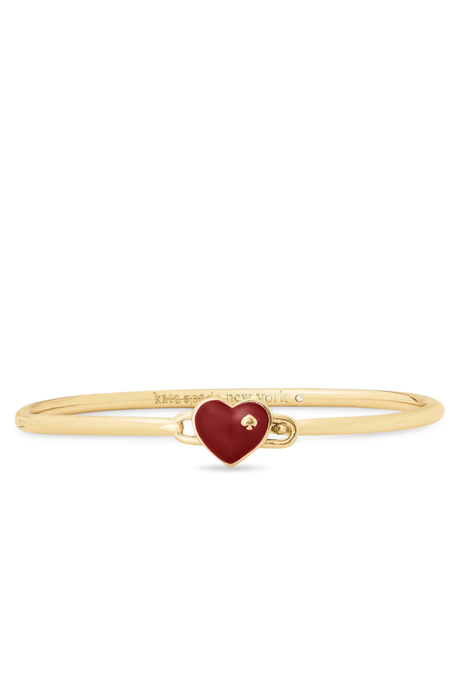 Heart Spade Solitaire Bangle