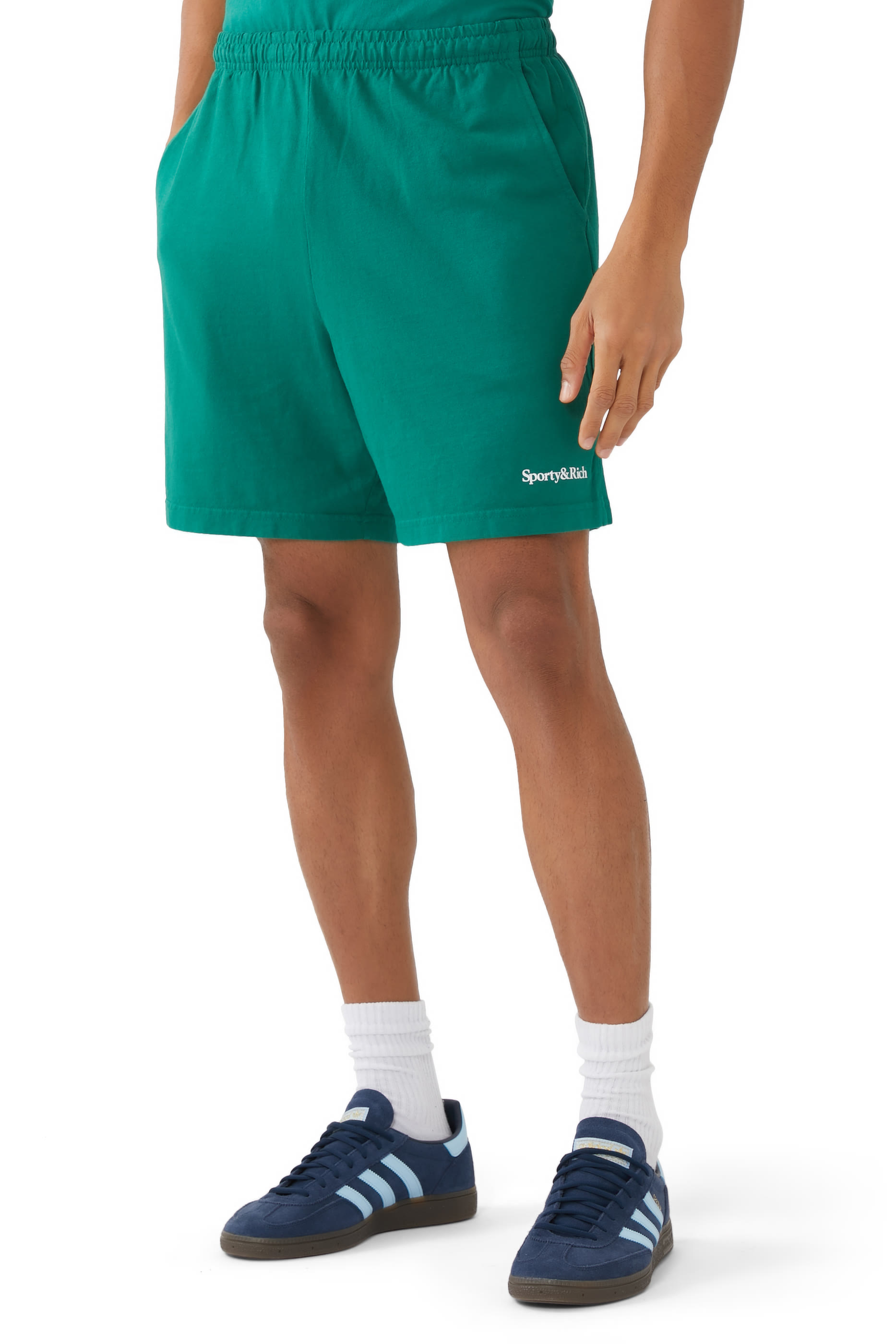 Serif Logo Gym Shorts