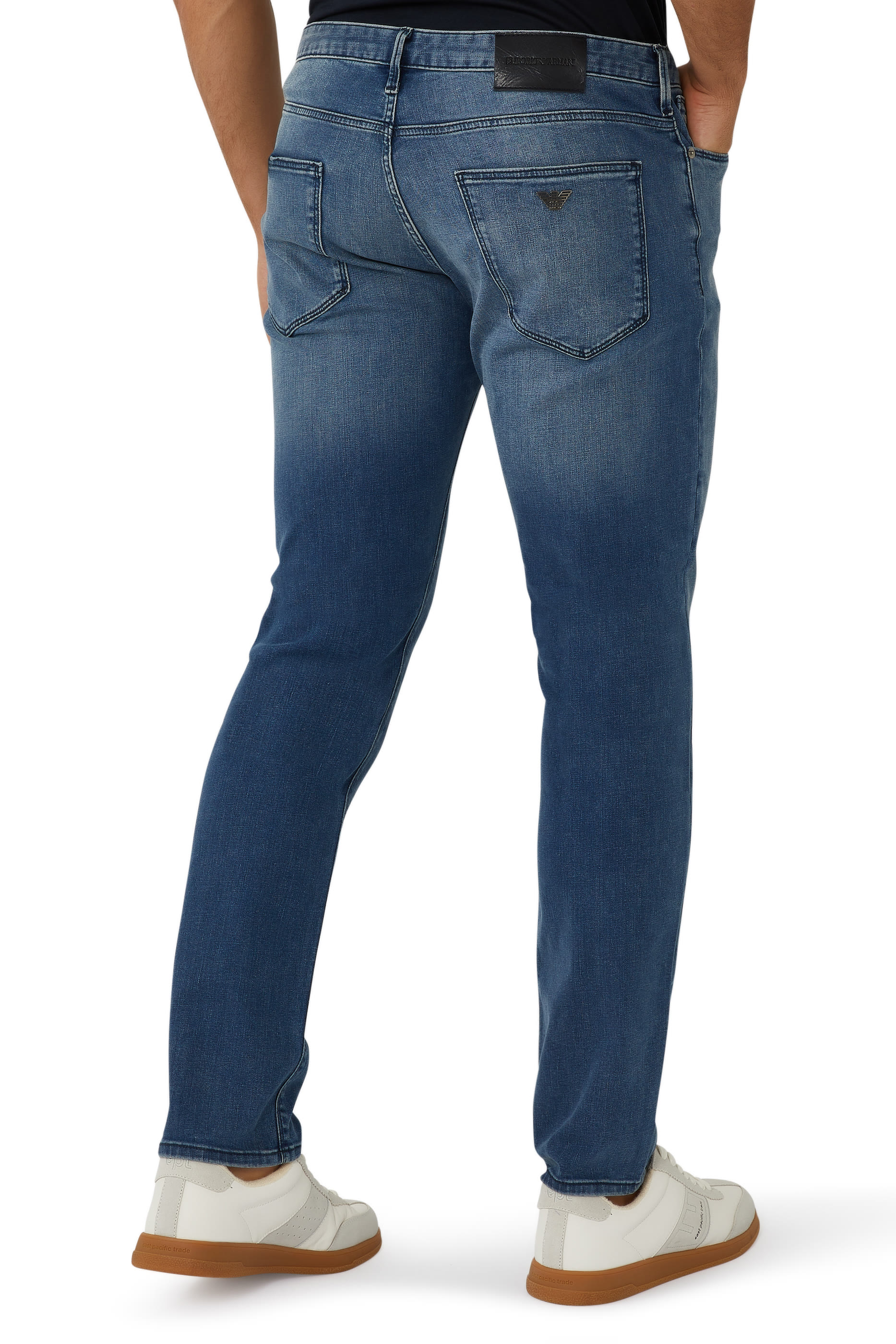 Cotton Denim Slim Fit Jeans