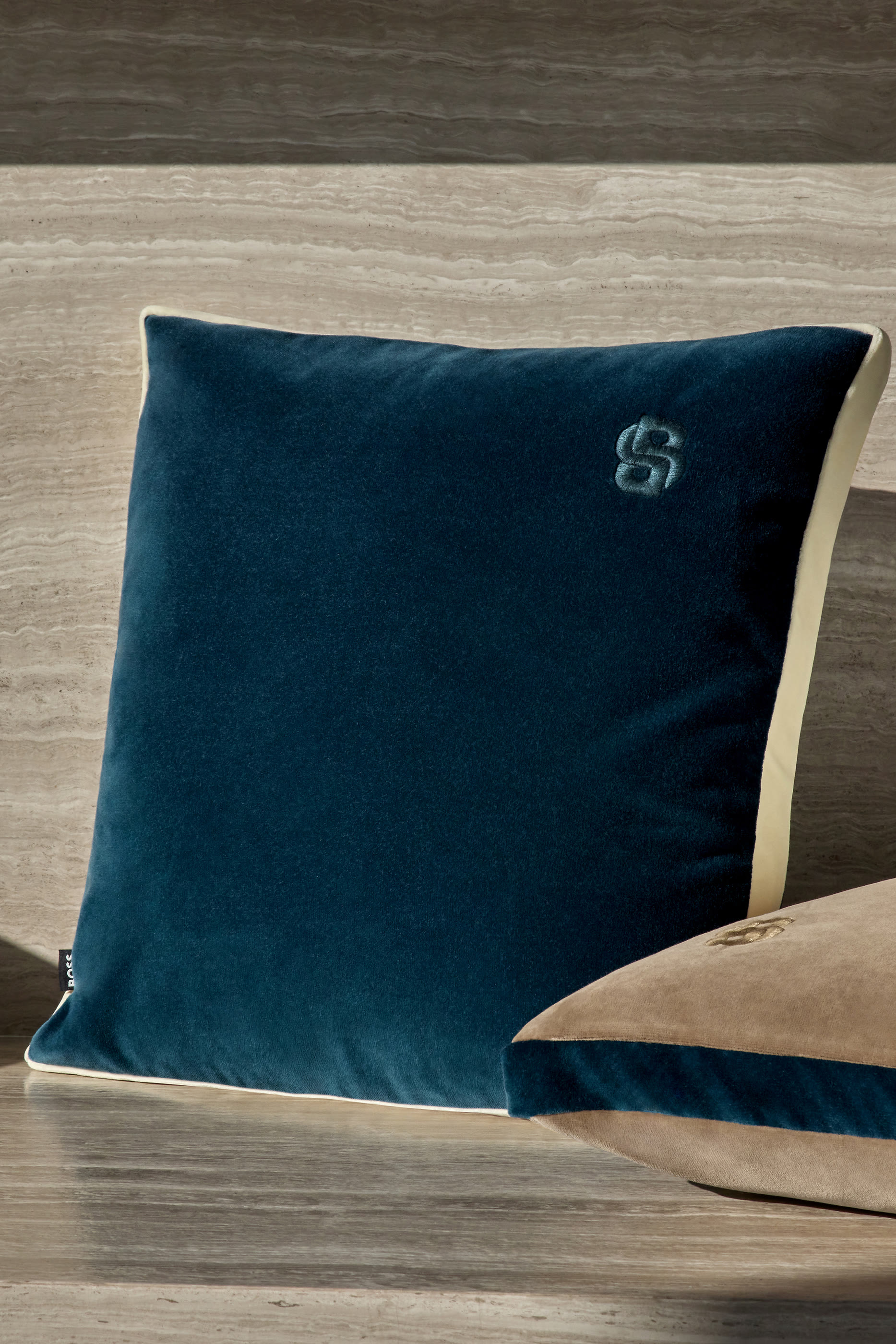 B Velvet Cushion Cover