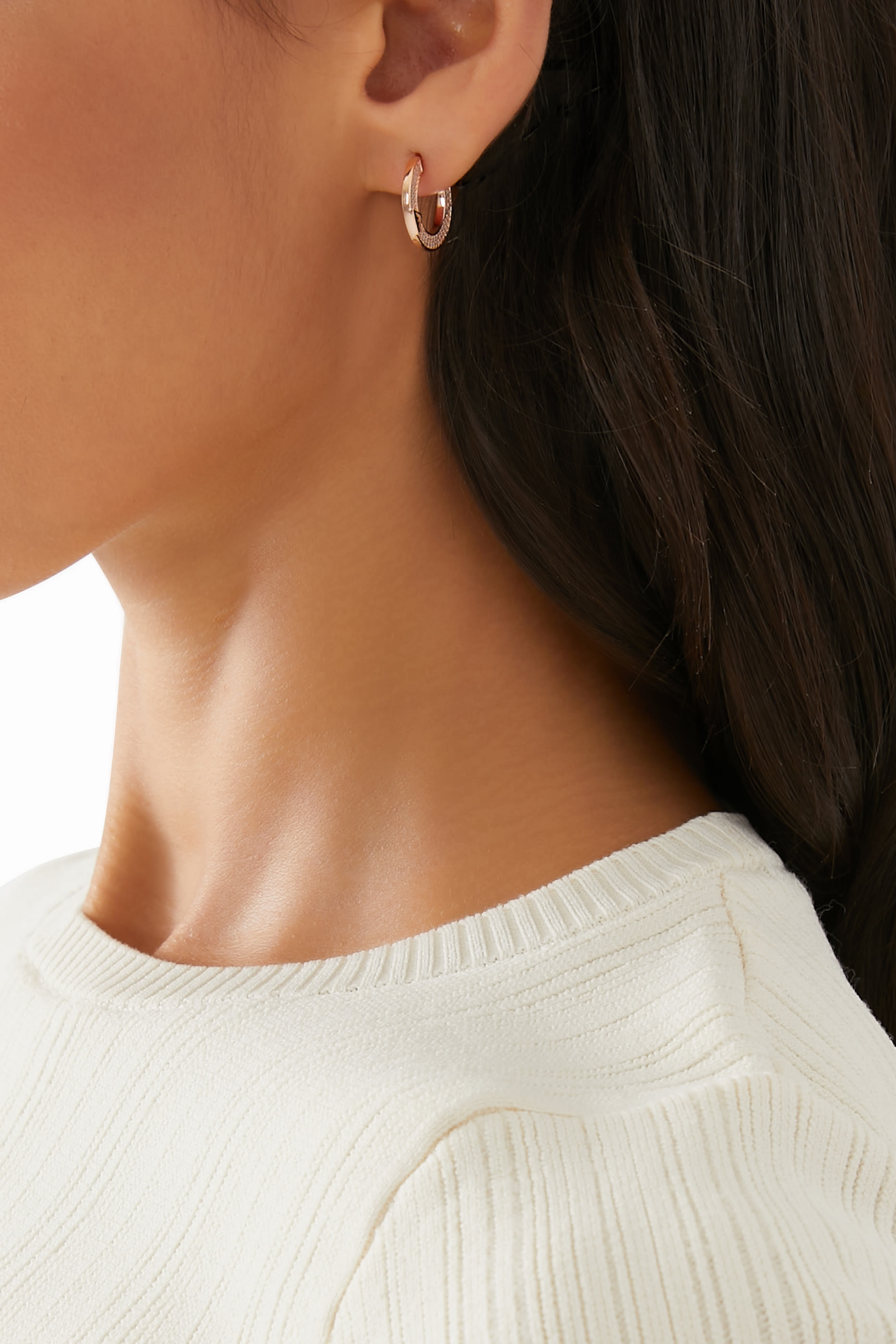 Crystal Hoop Earrings