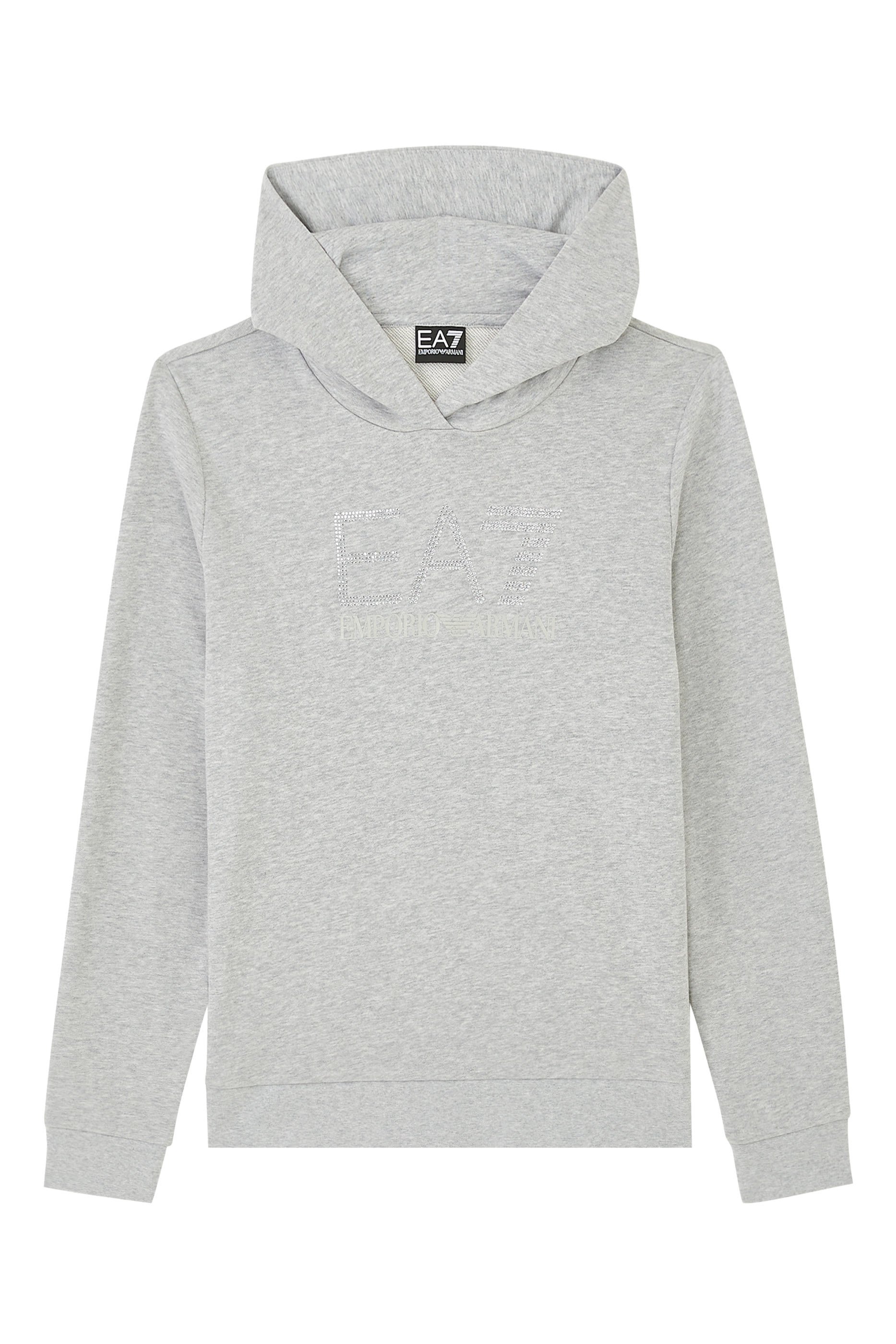 EA7 Logo Jersey Hoodie