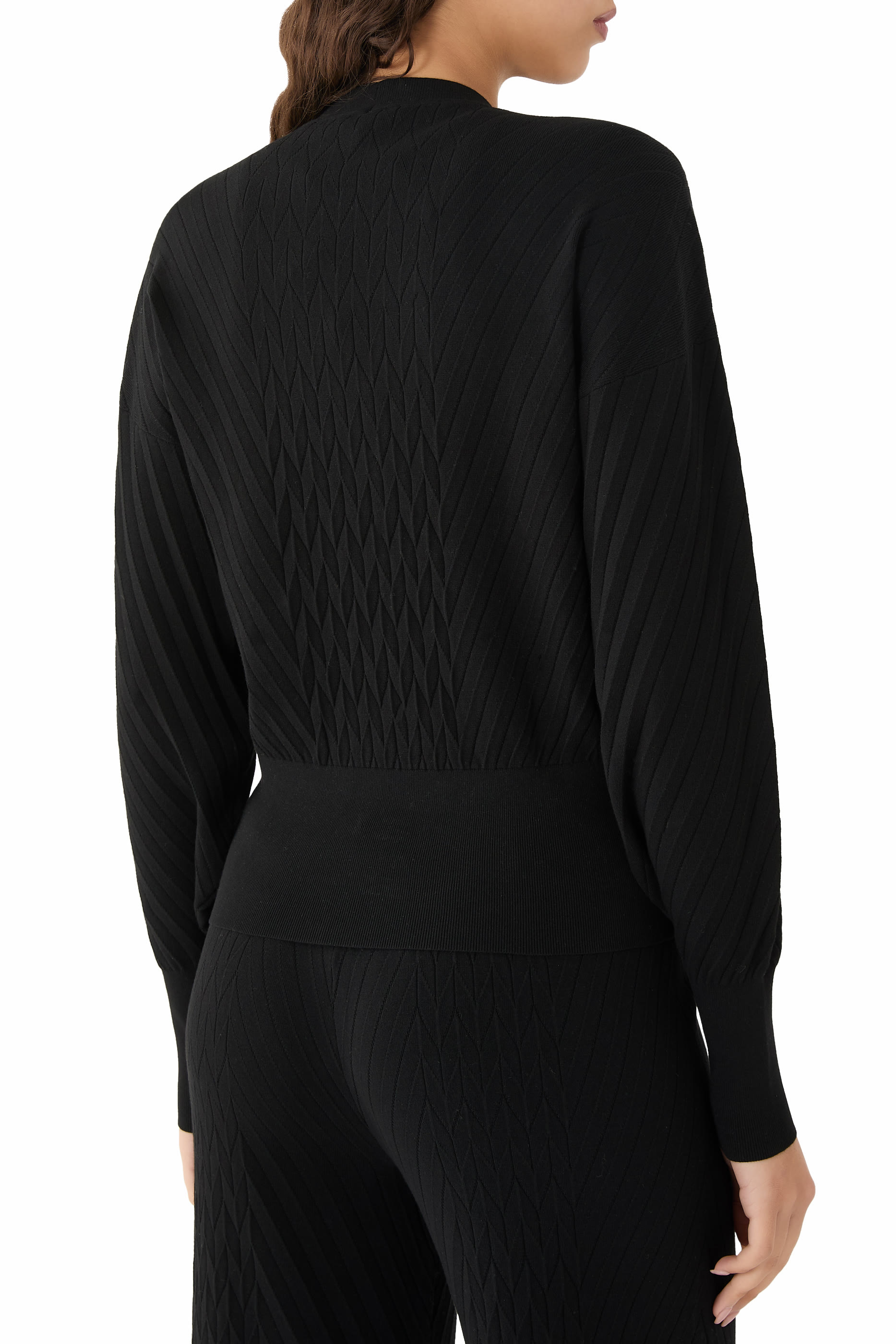 Viscose-Blend Jumper With Embossed Motif