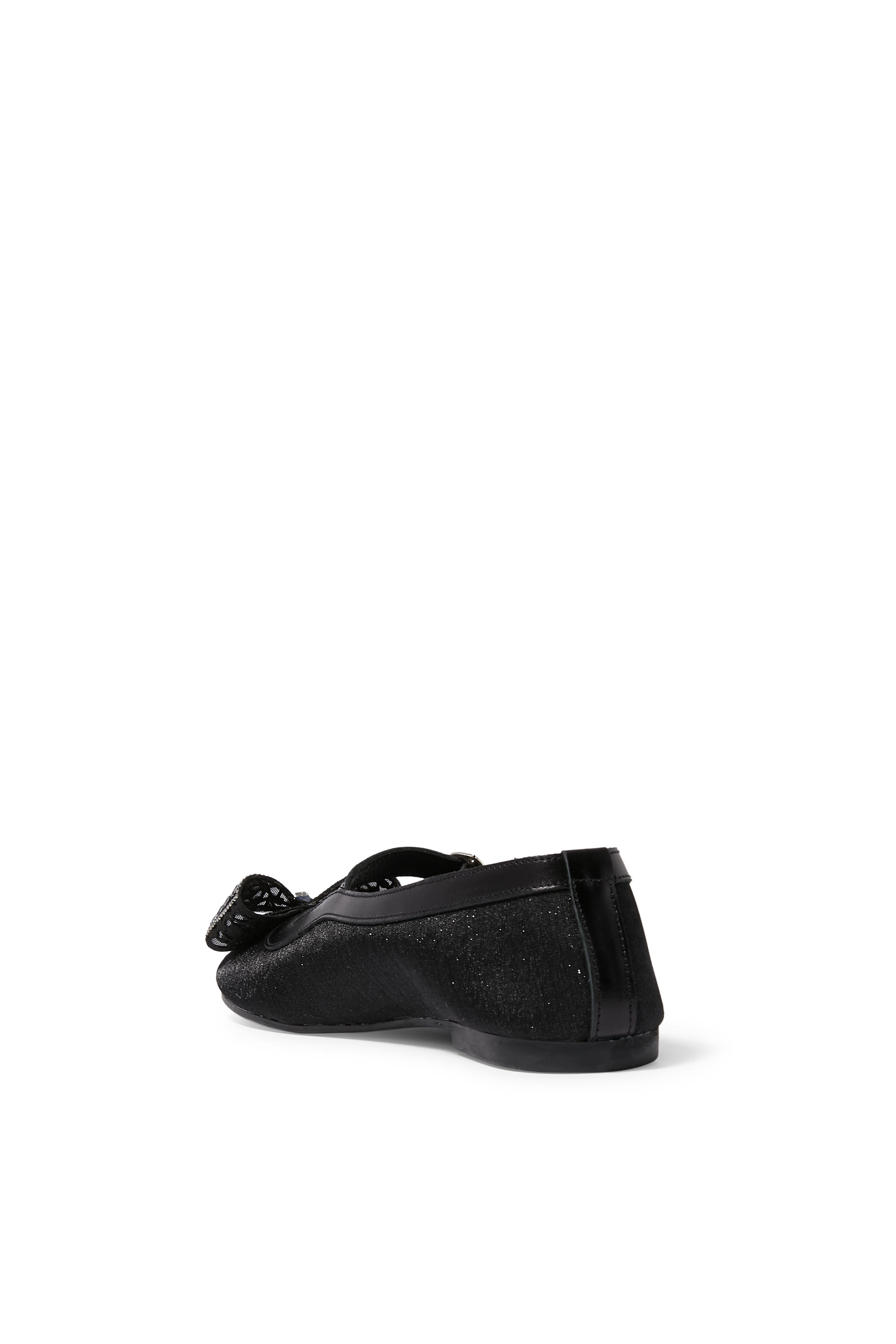 Kids Bow Crystal-Embellished Ballerinas