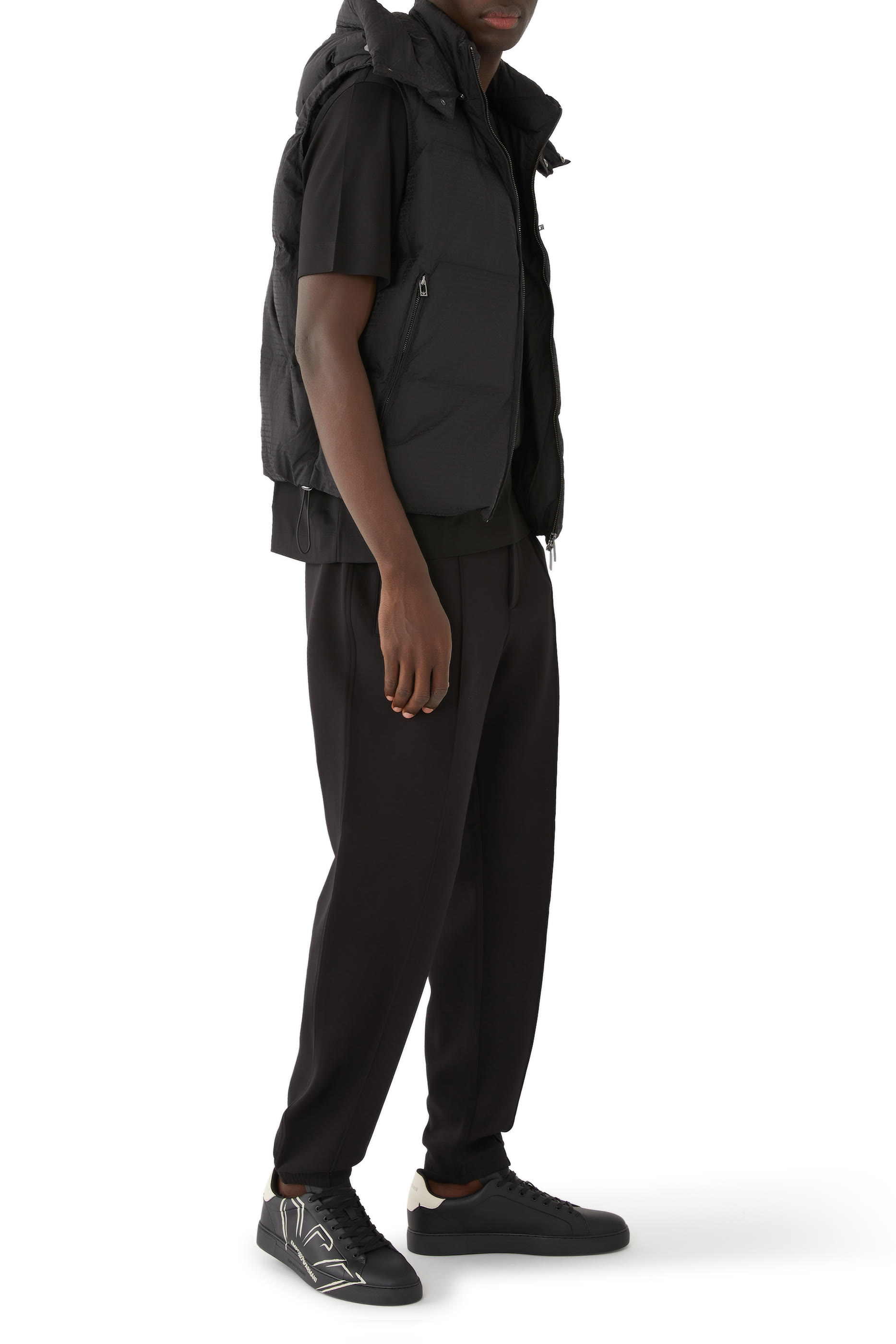 Sneakers with Oversized Embossed Eagle