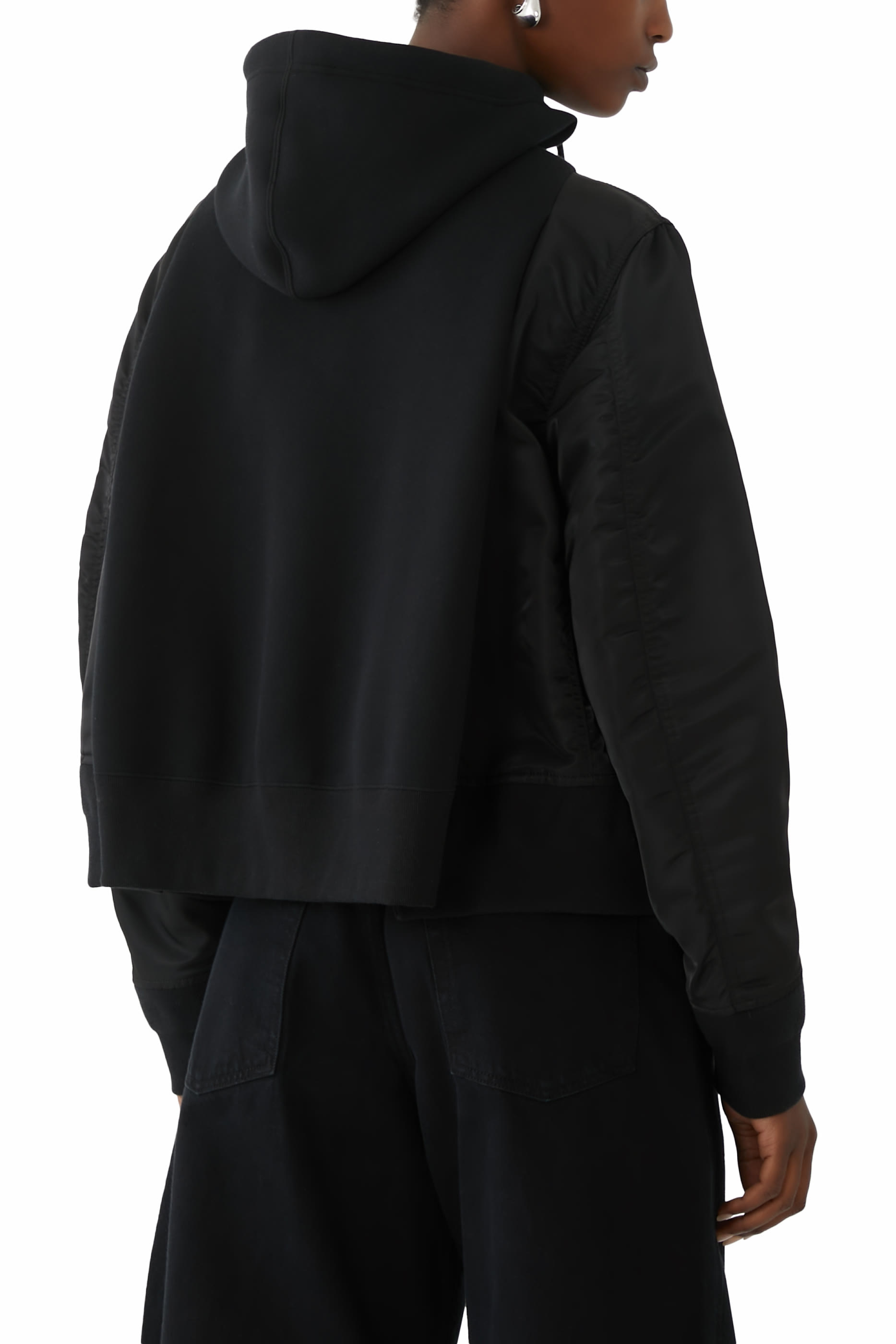 Sponge Sweat x Nylon Twill Hoodie