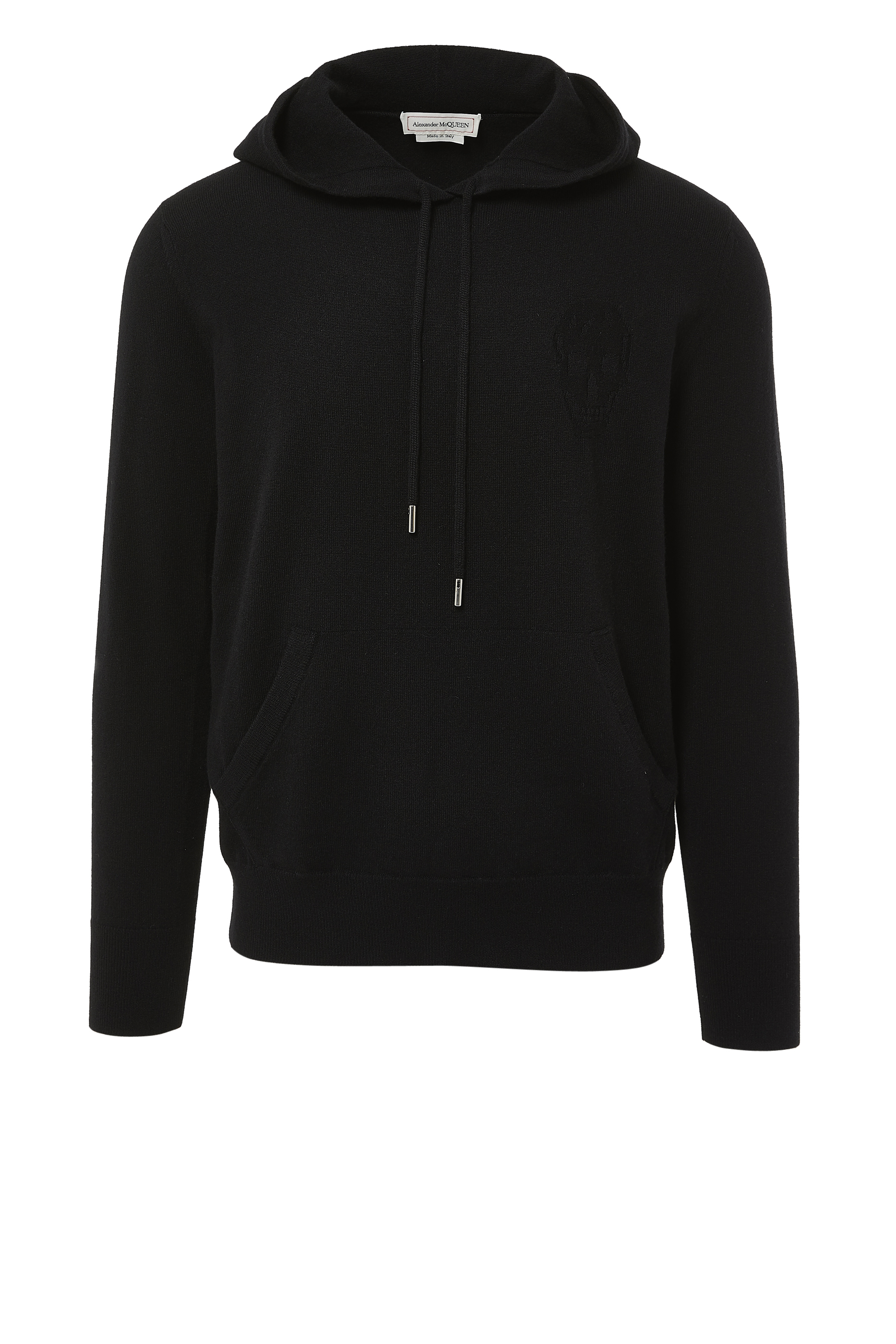 Intarsia Skull Cashmere Hoodie