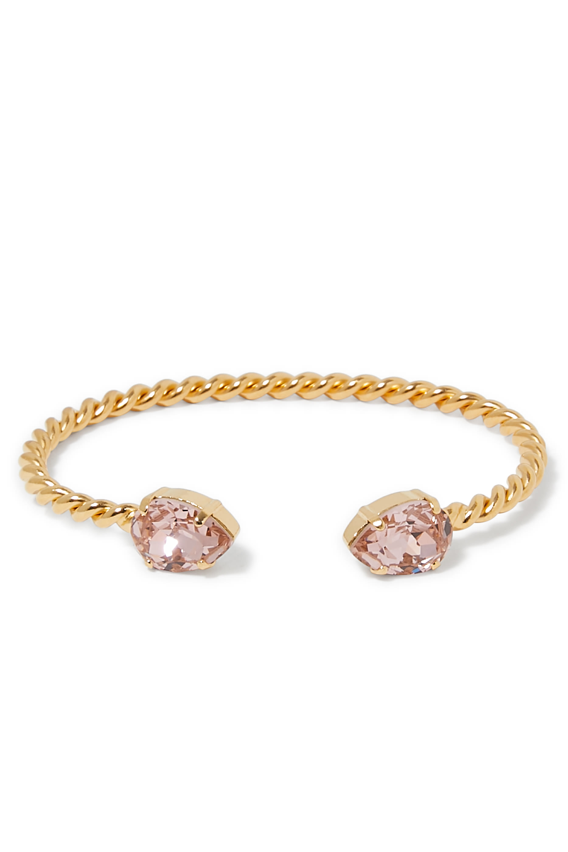 Mini Drop Bracelet, 18k Gold Plating & Crystals