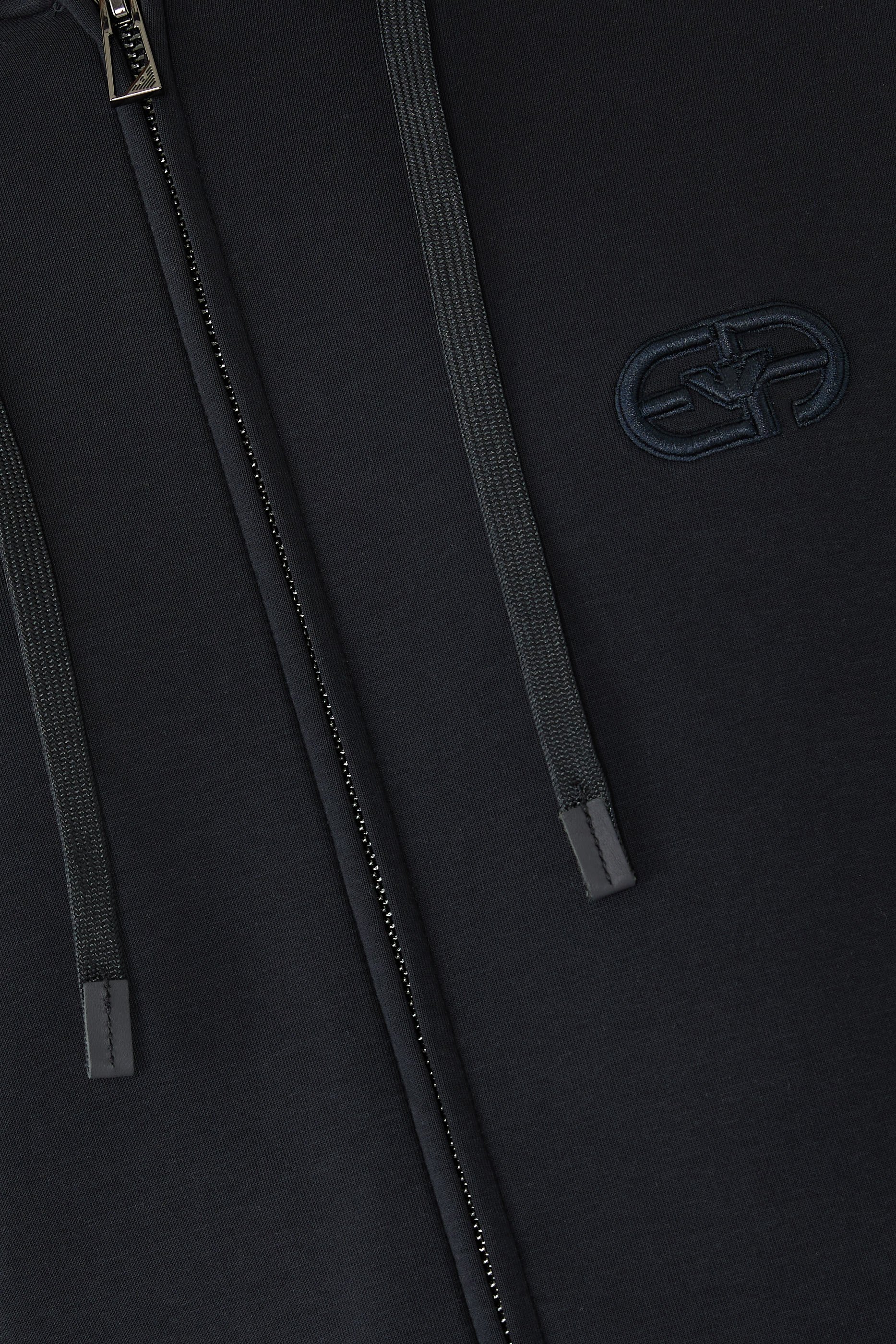Embroidered EA Logo Zip-Up Hoodie