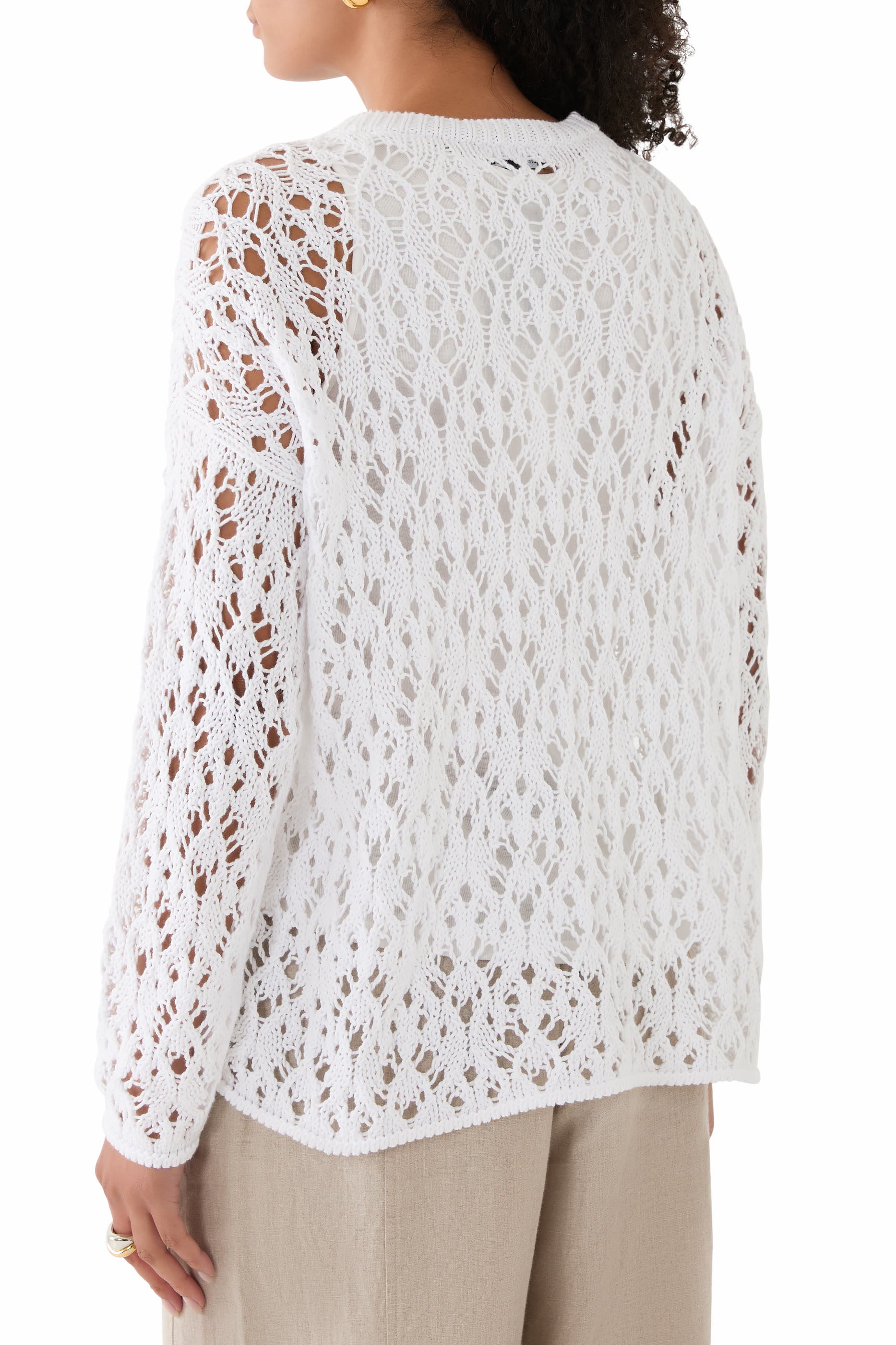 Peruvian Organic Cotton Cord Crew Neck Top