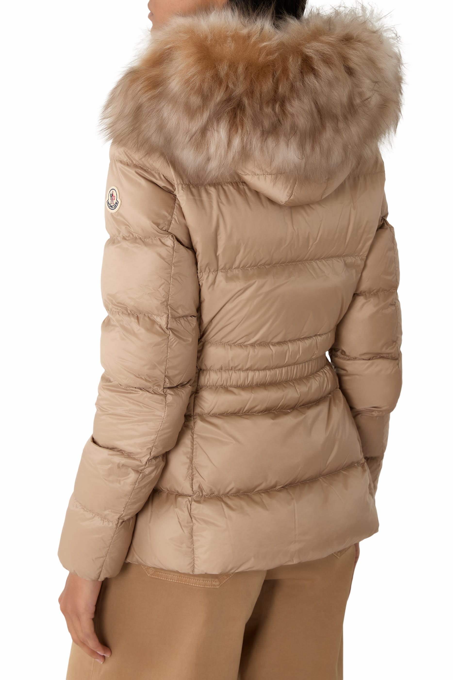 Boed Shearling-Trimmed Short Down Jacket