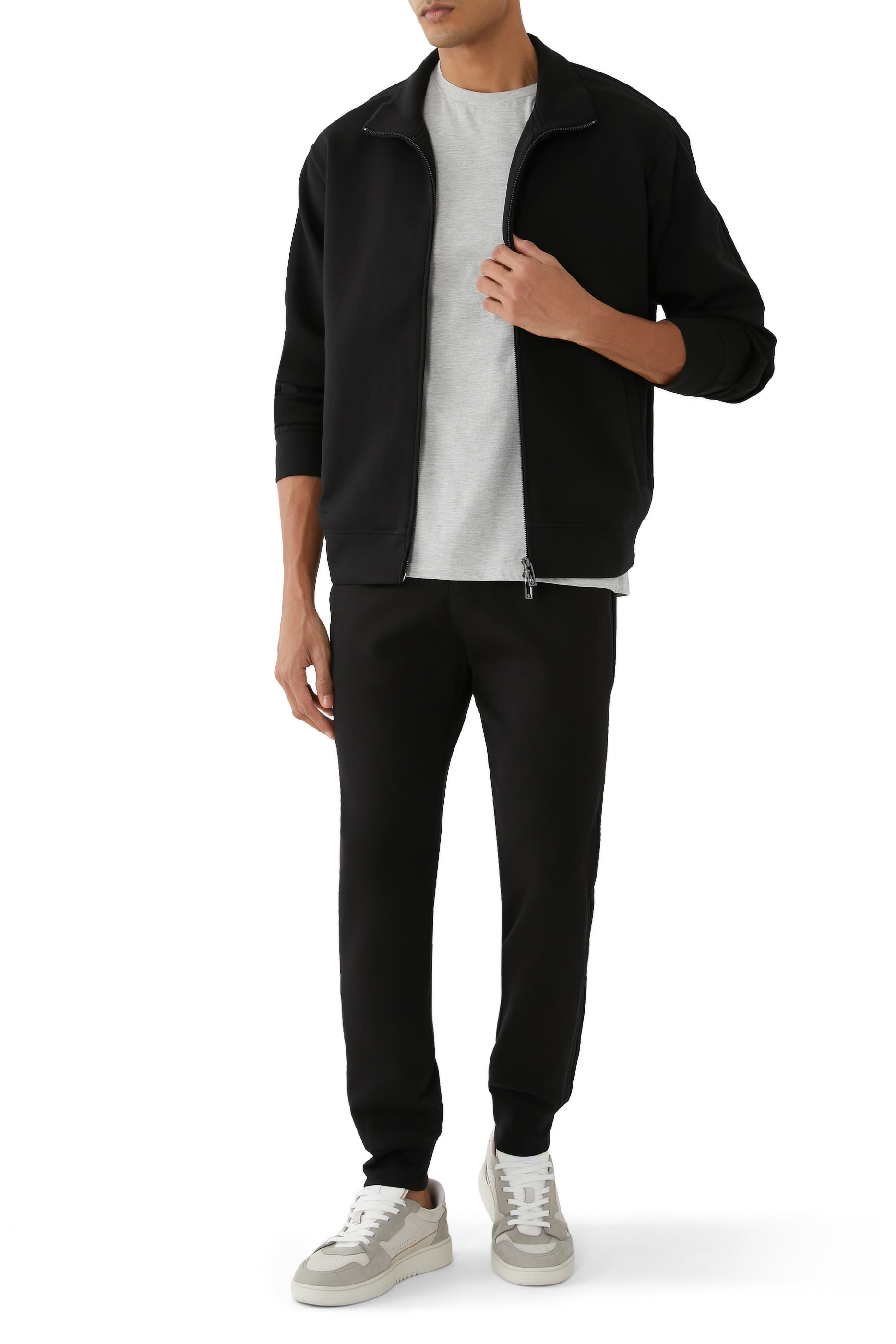 Jersey Zip-Up Sweatshirt