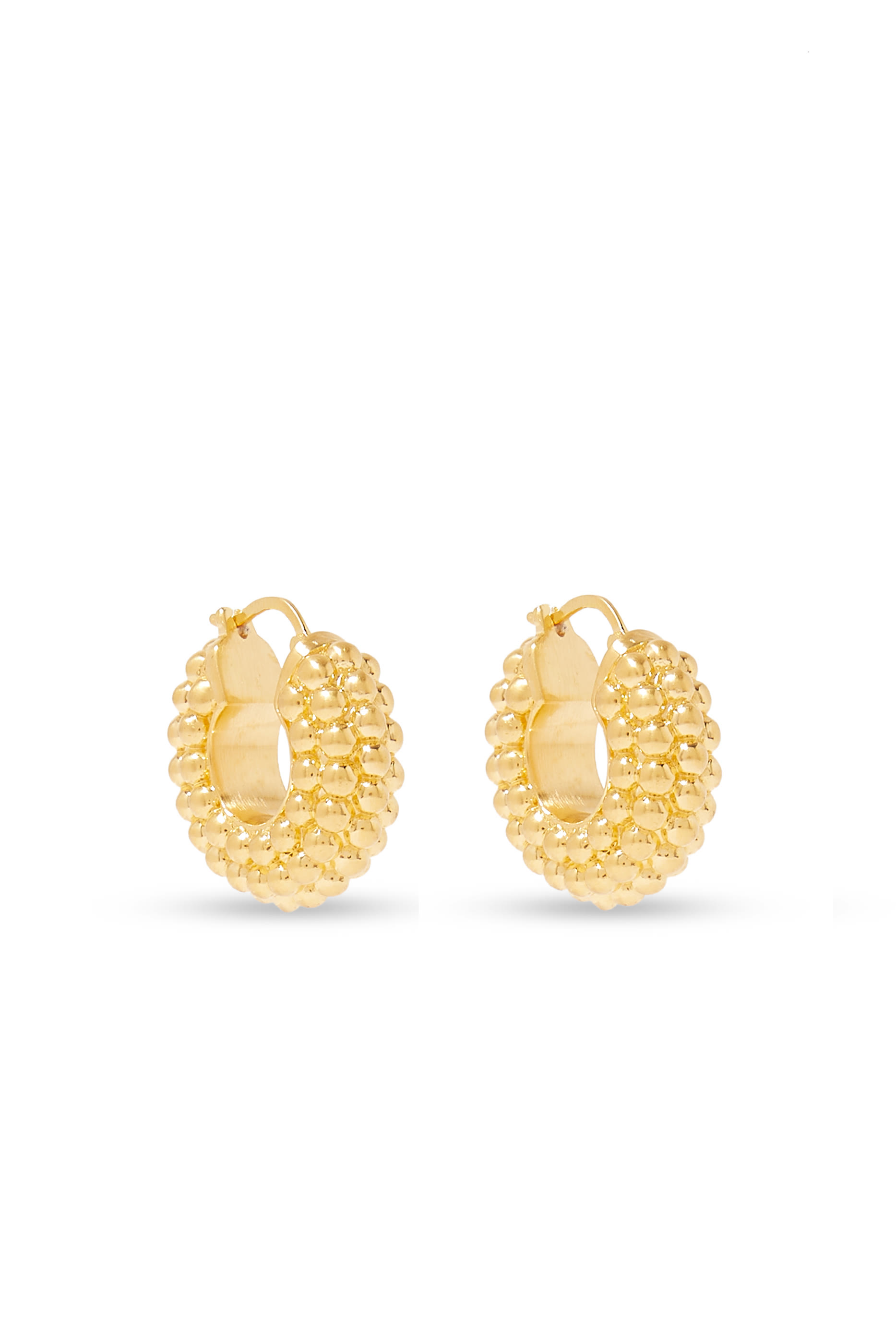 Baya Hoop Earrings, 18K Gold Plated Brass