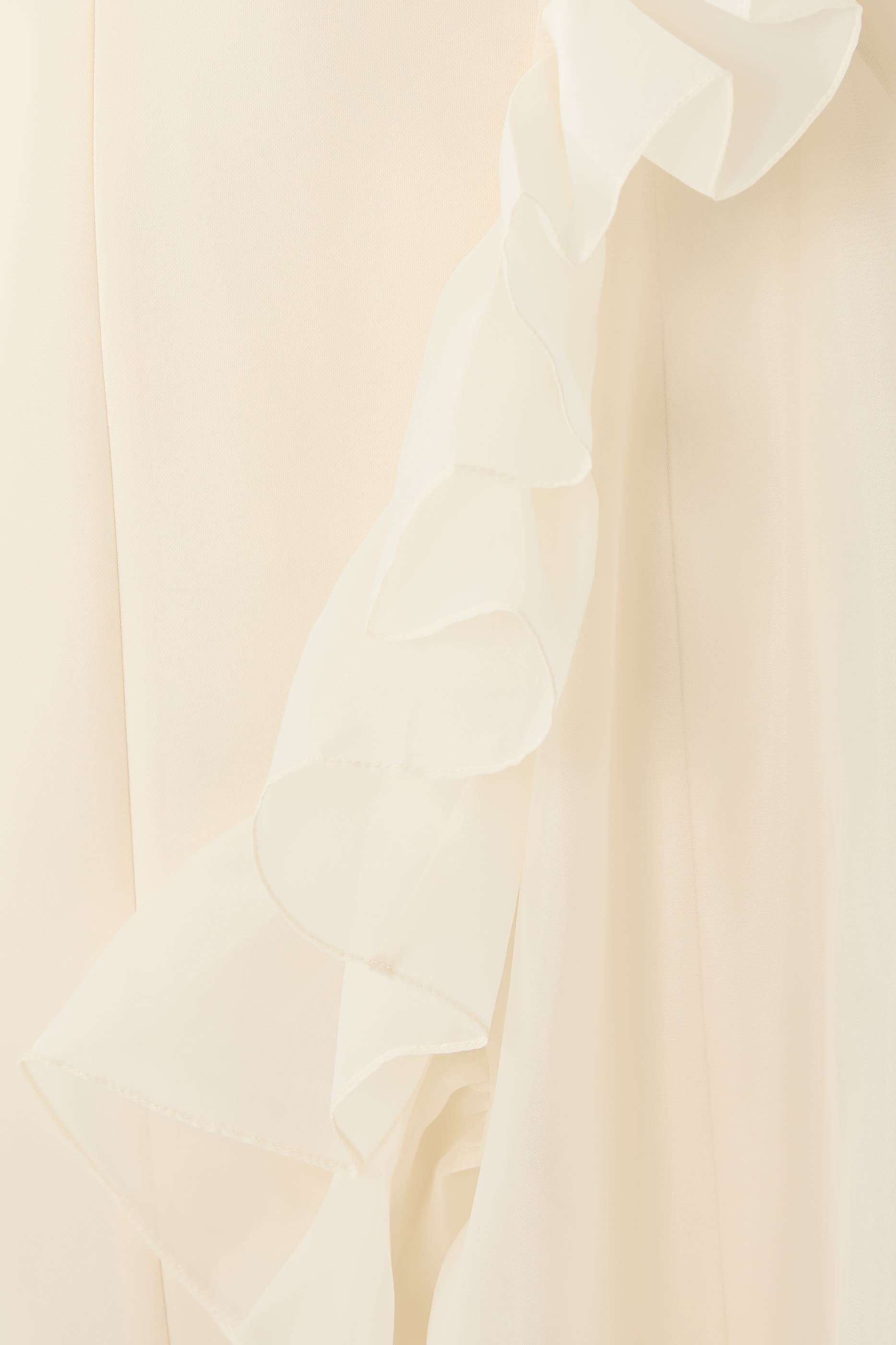 Strapless Gown With Side Ogranza Ruched Drape