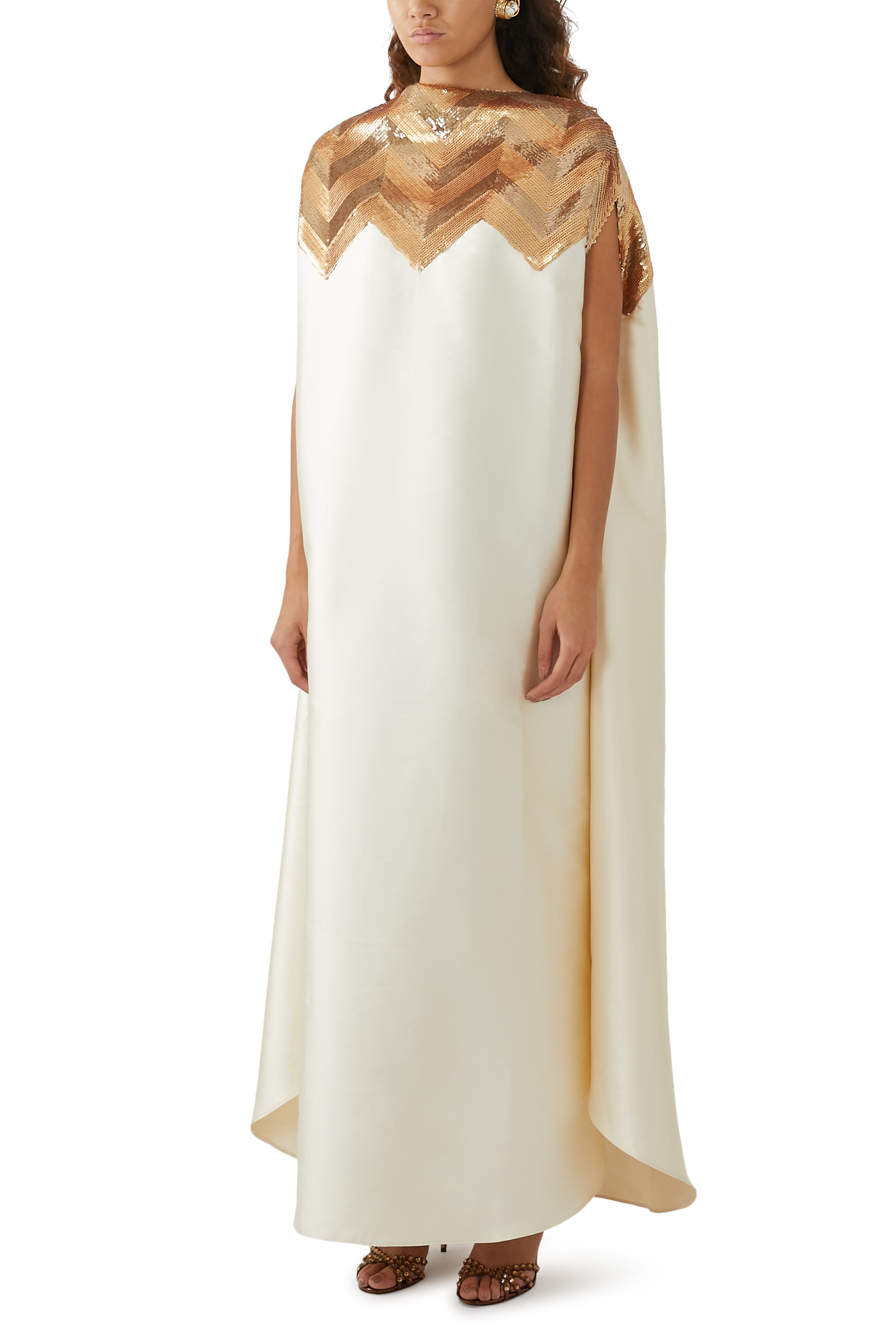 Chevron Sequin Kaftan