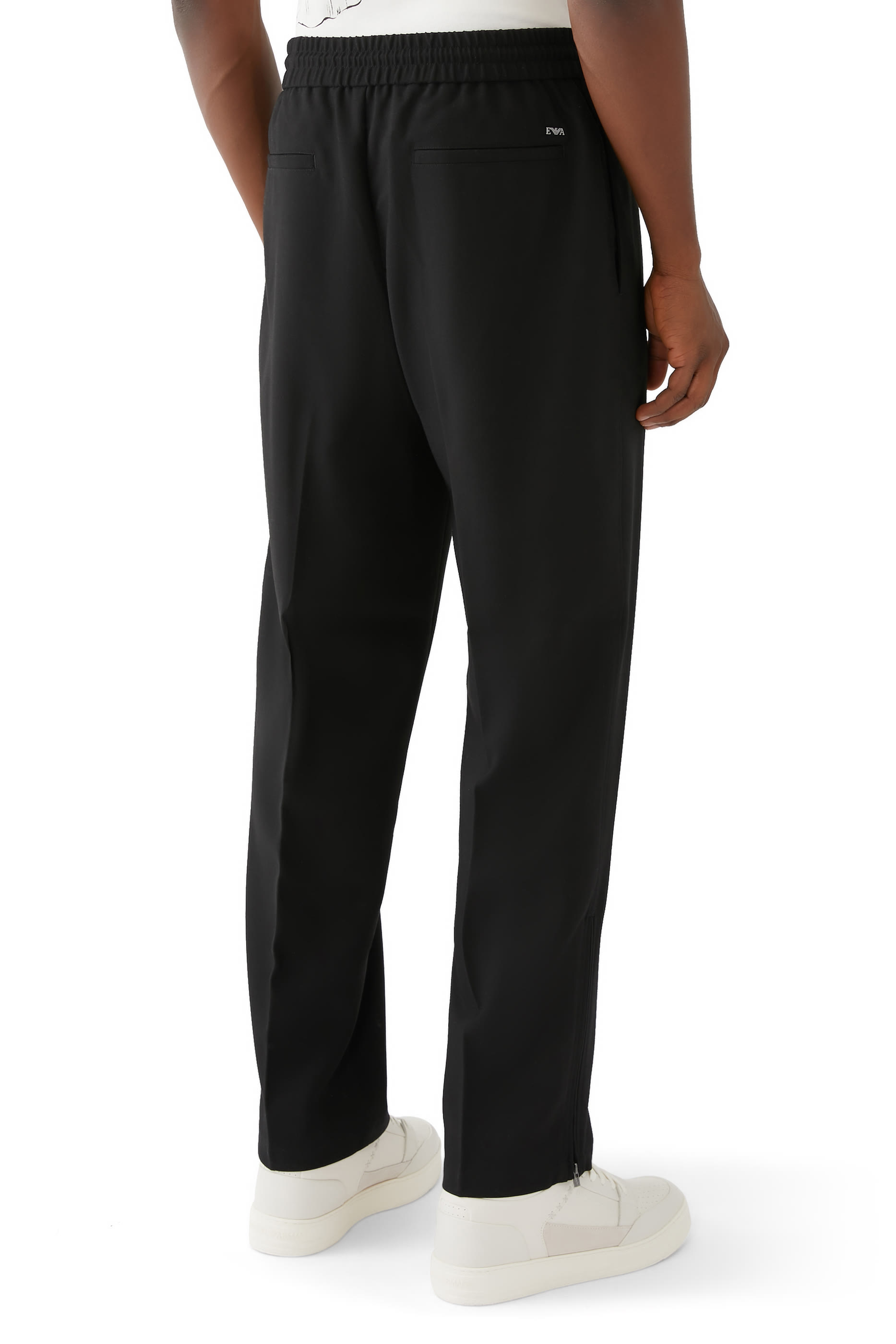 Wool-Blend Drawstring Pants