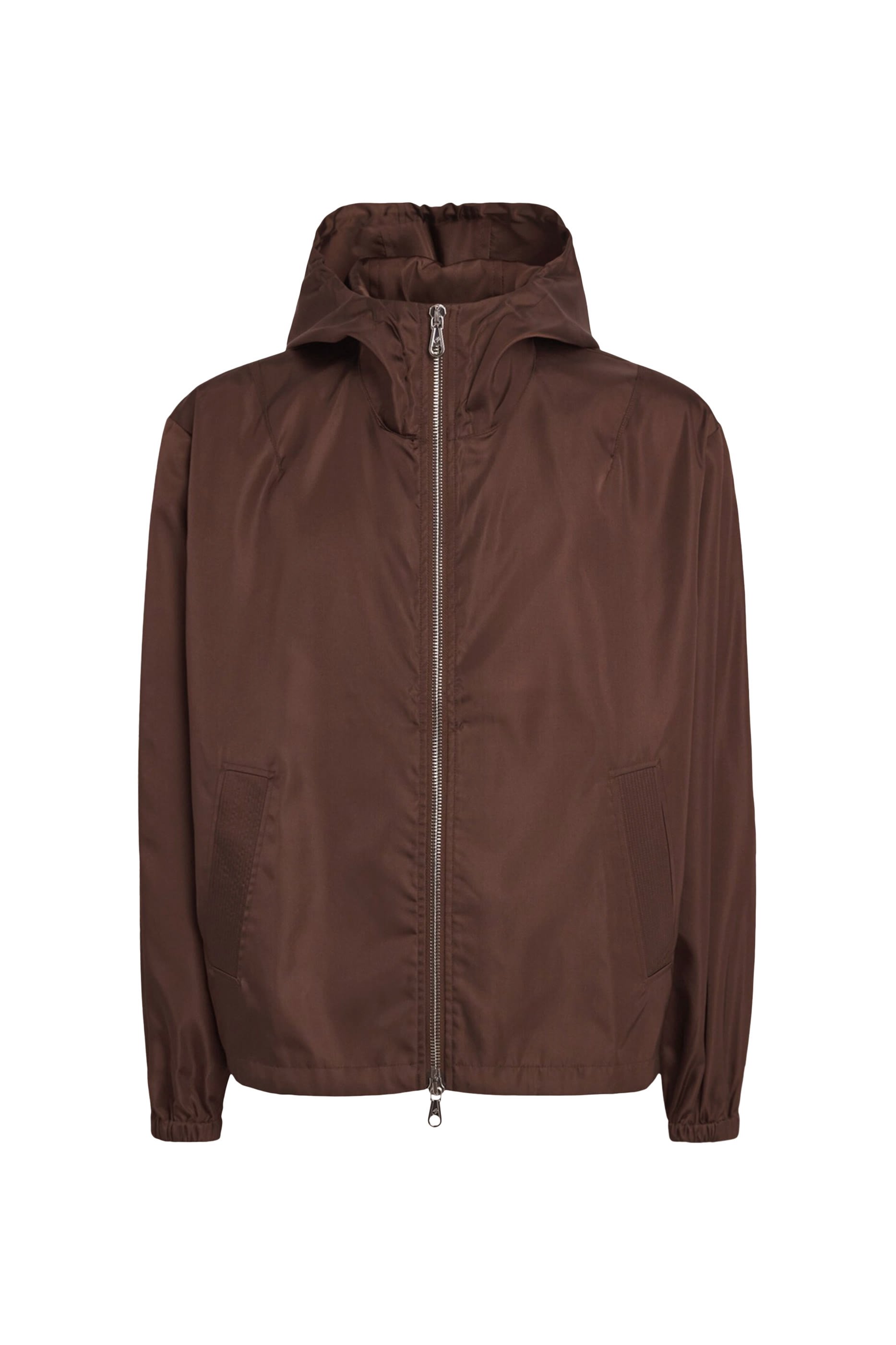  Hooded Nylon Windbreaker Jacket