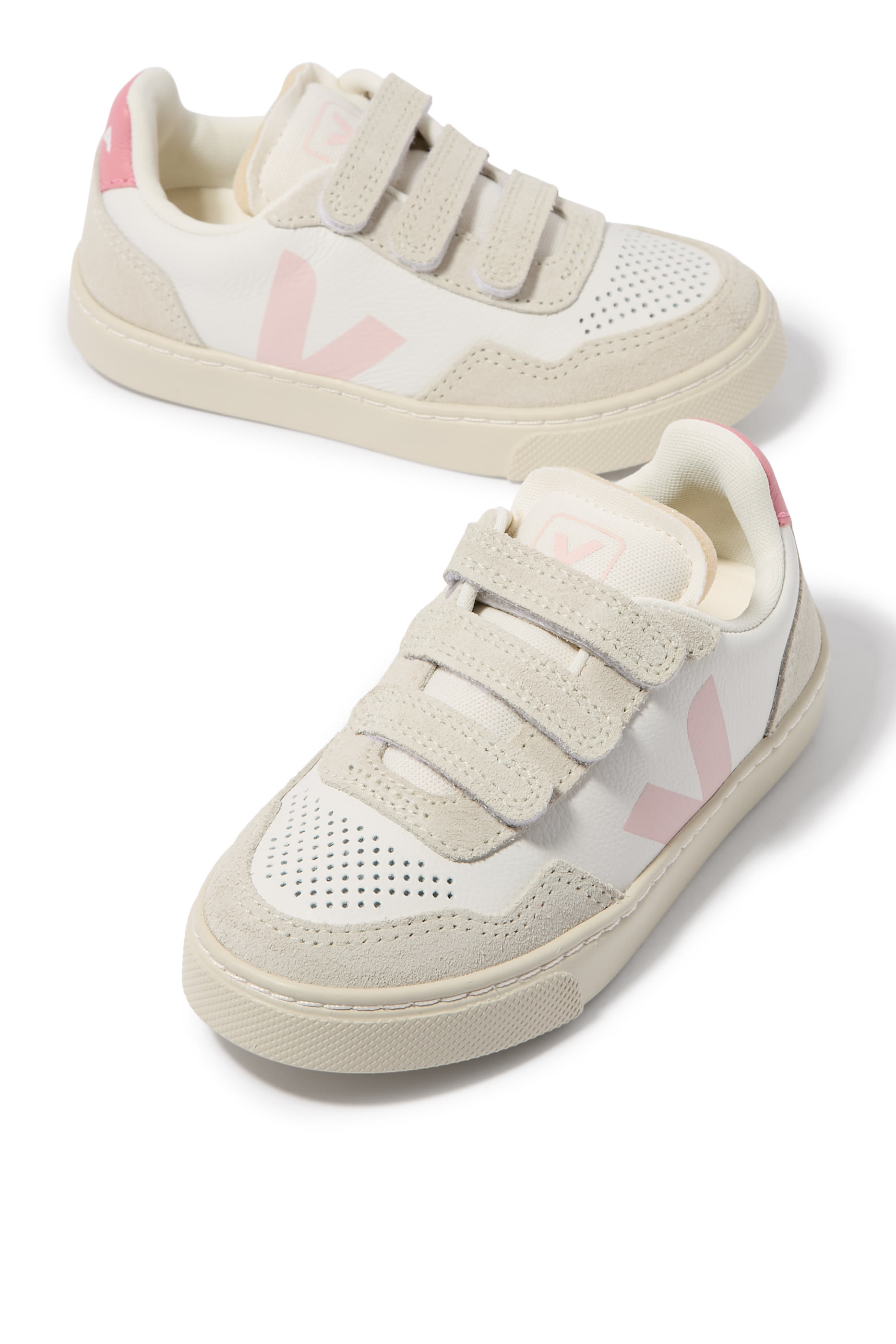 Kids V-90 Leather Sneakers