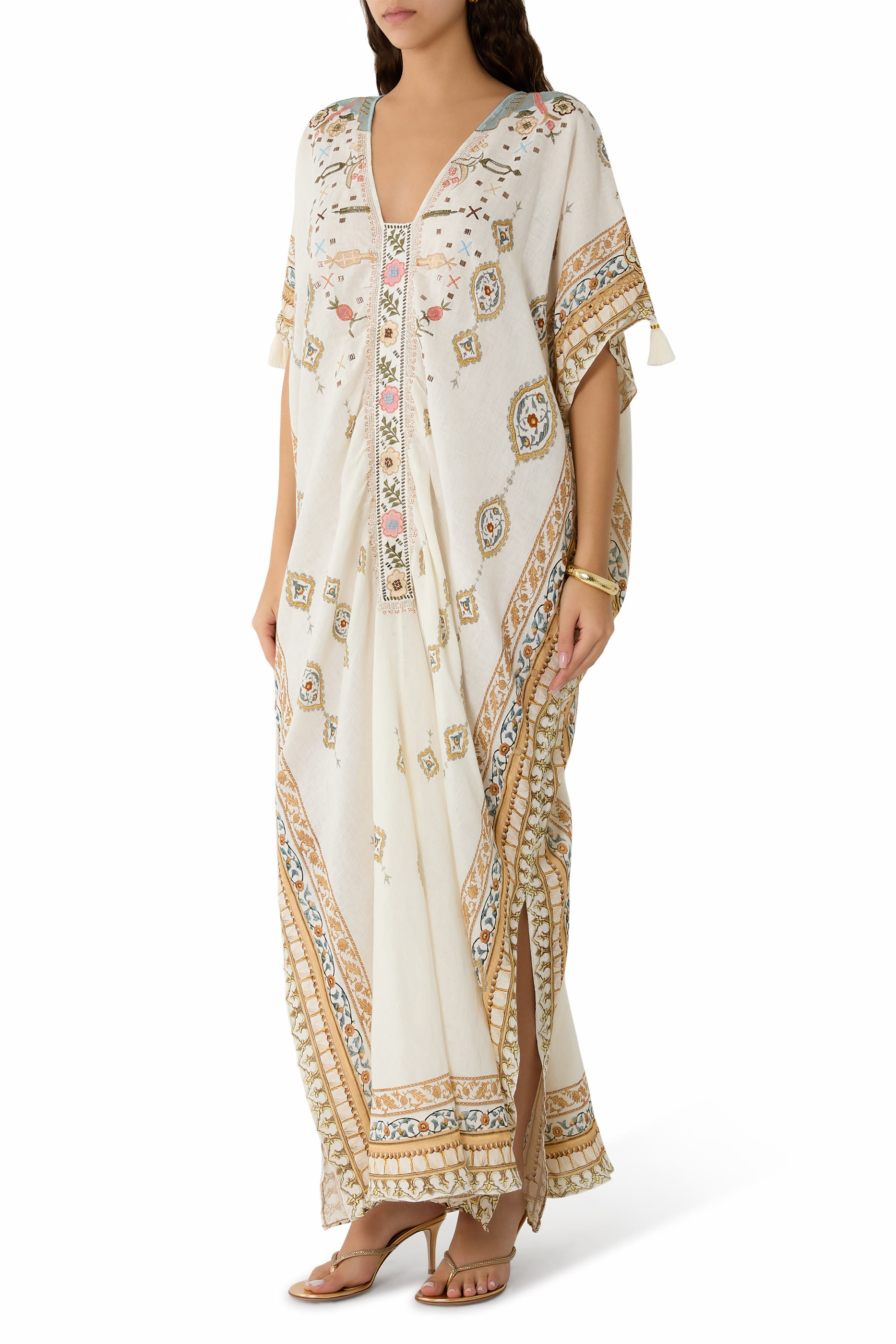  Ottoman Dynasty Kaftan with Front Tab Detail