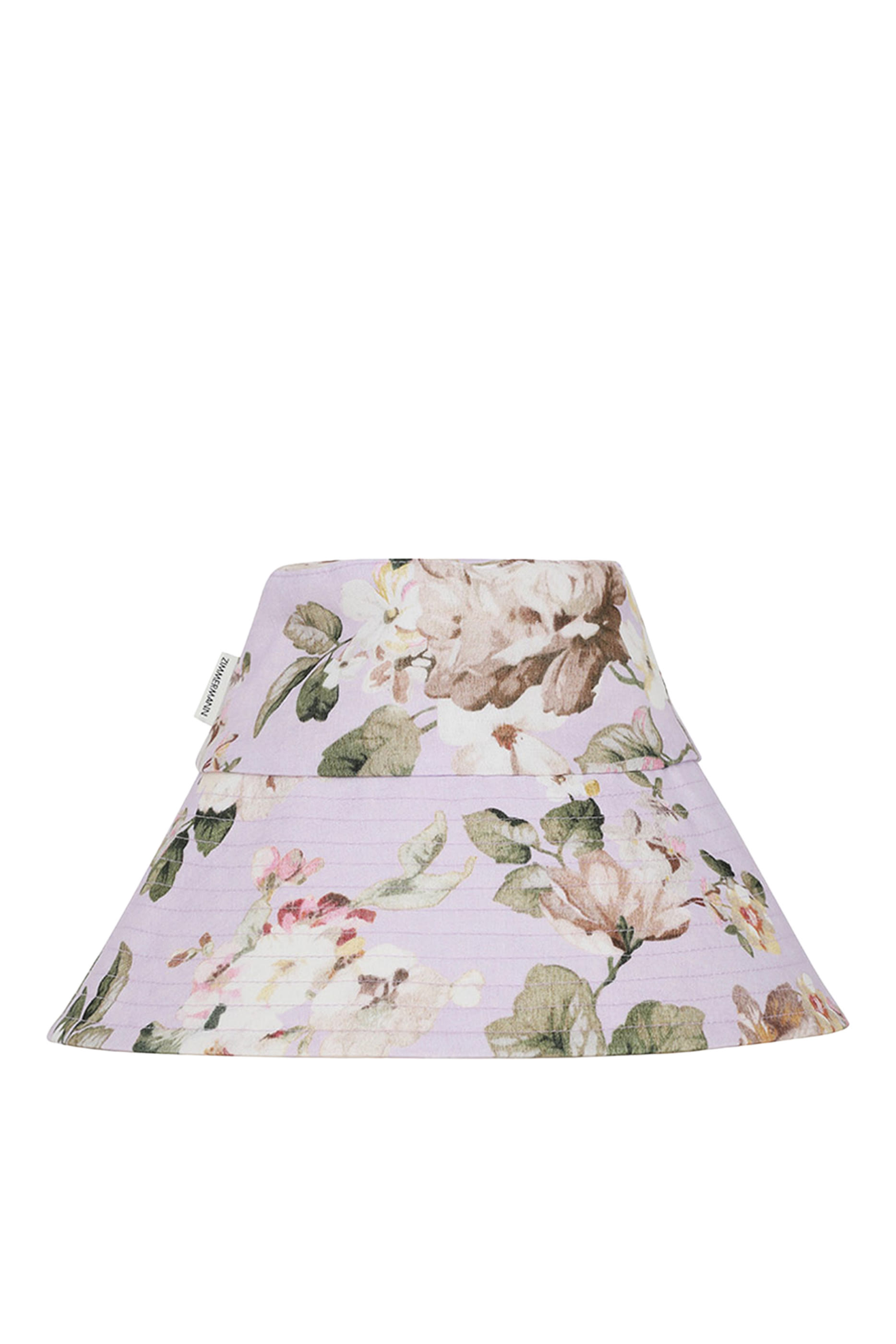 Printed Long Brim Bucket Hat
