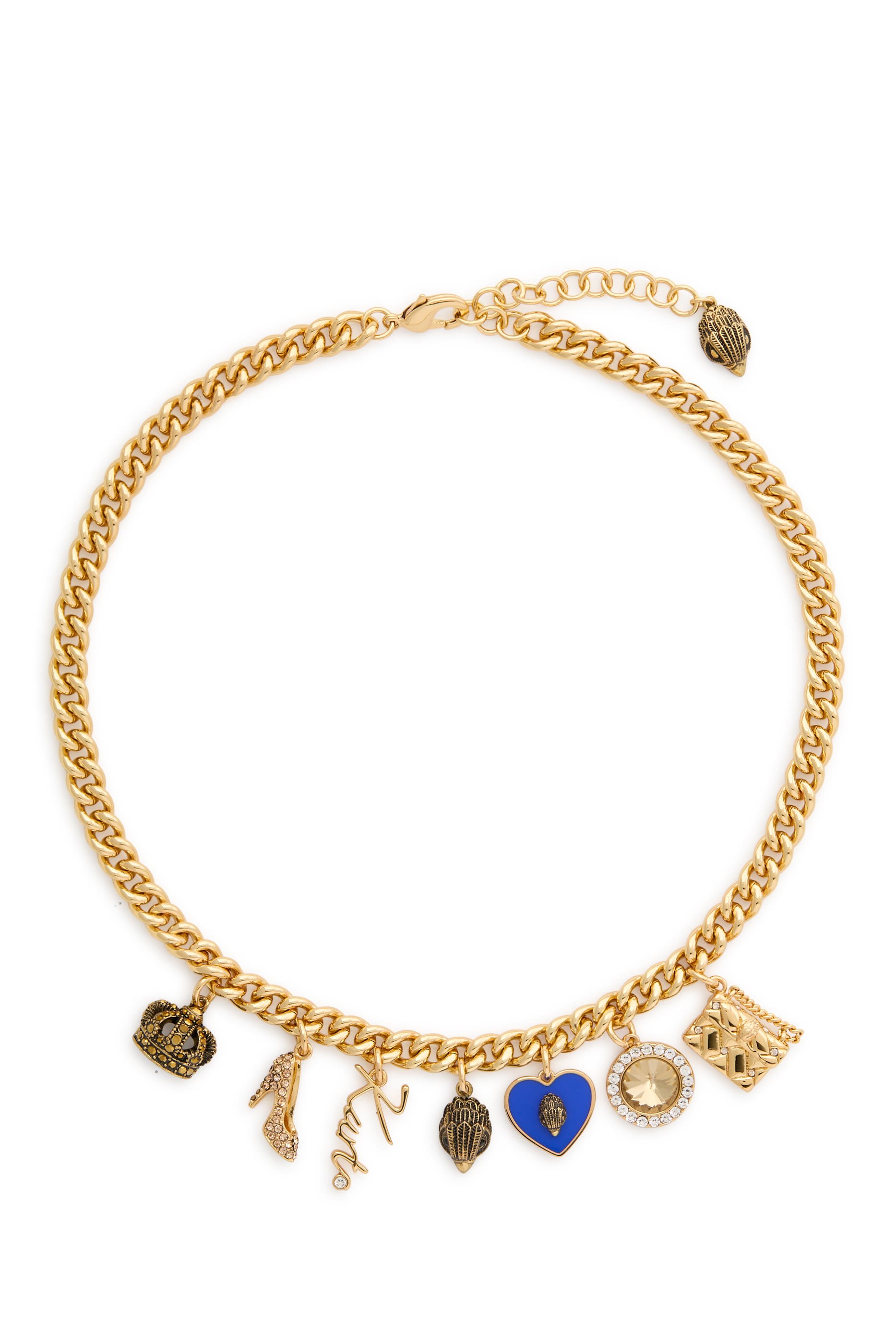 Kurt Charm Necklace, Brass