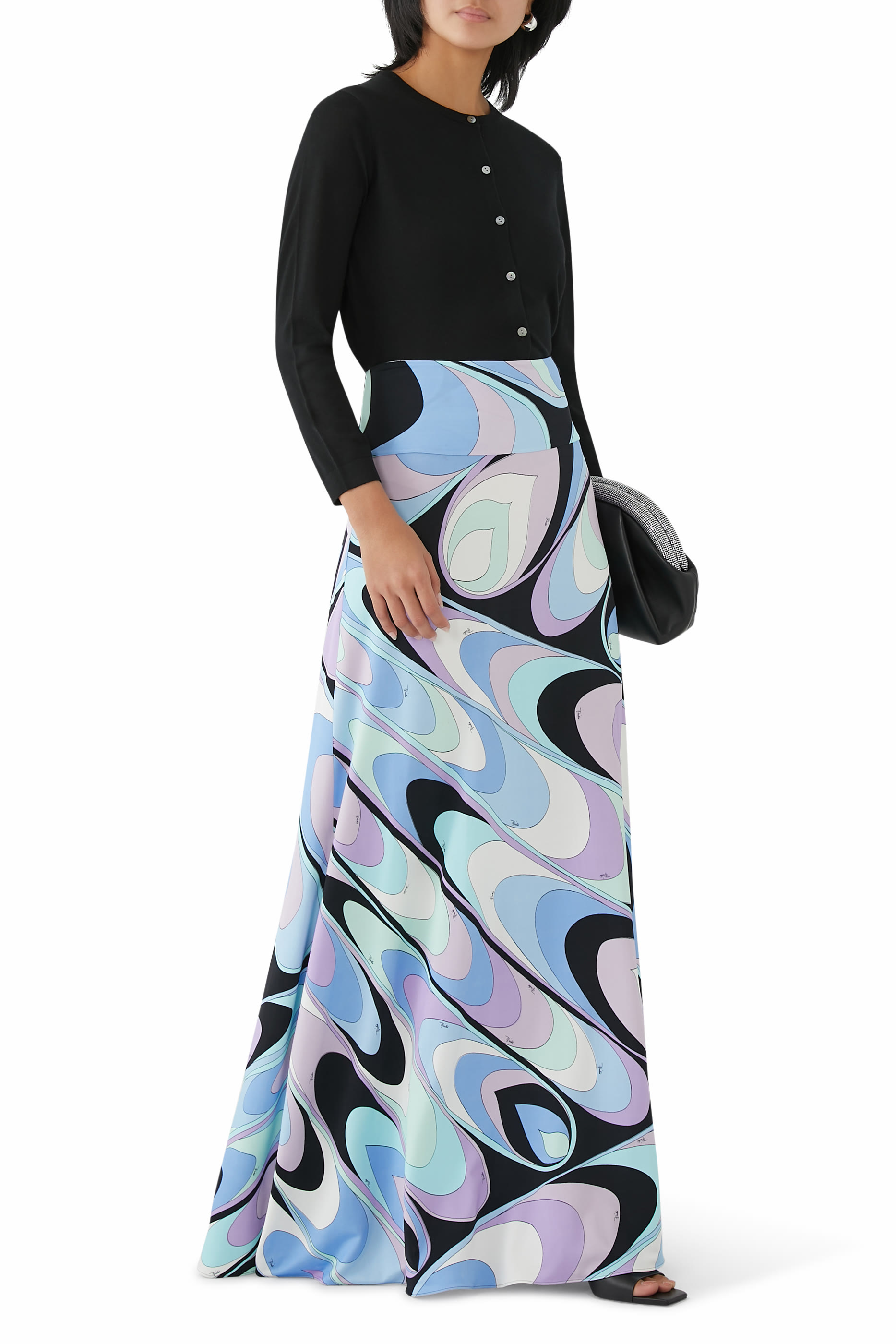 Onde-Print Skirt