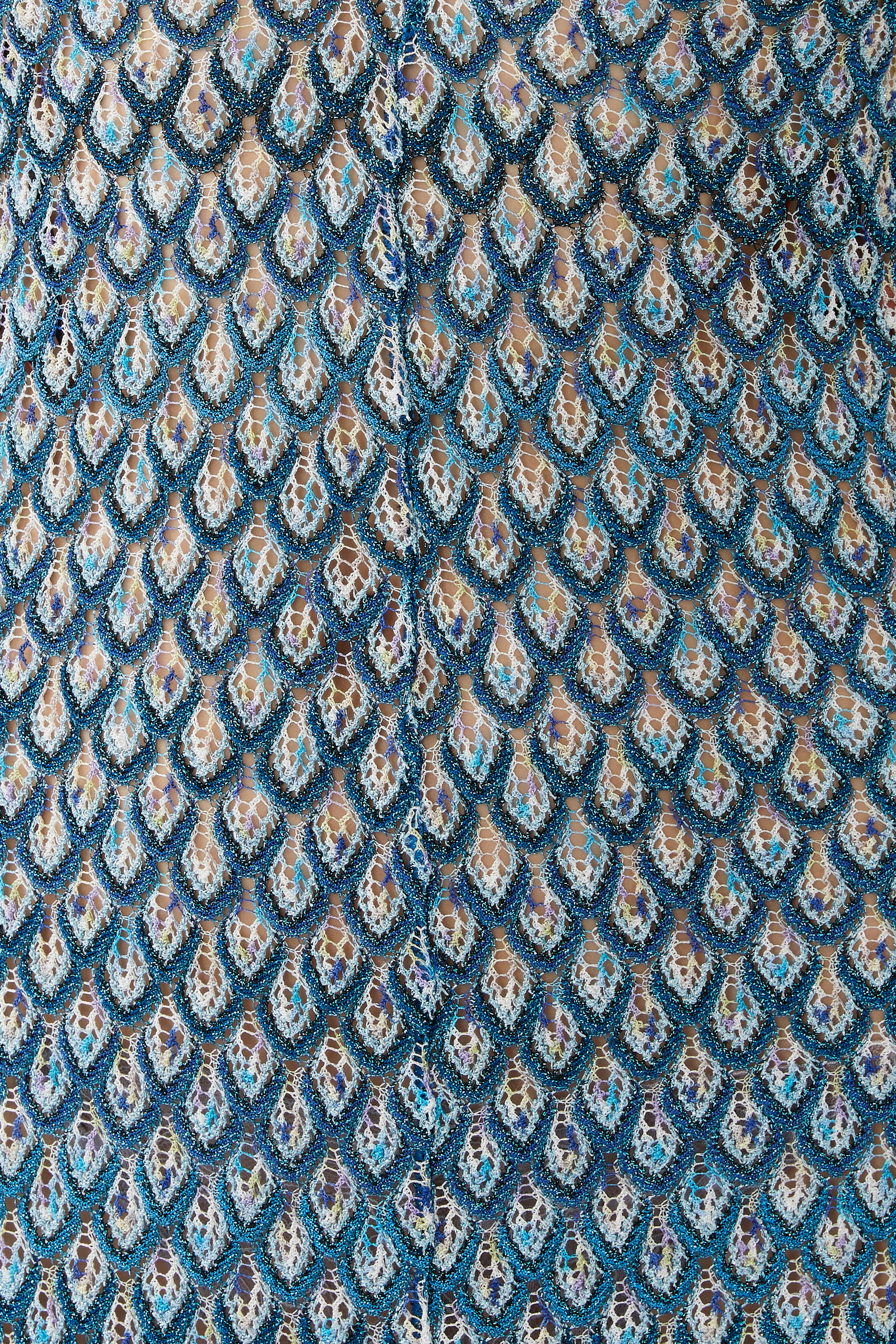 Exclusive Mare Lace Raschel Front Slit Maxi Dress