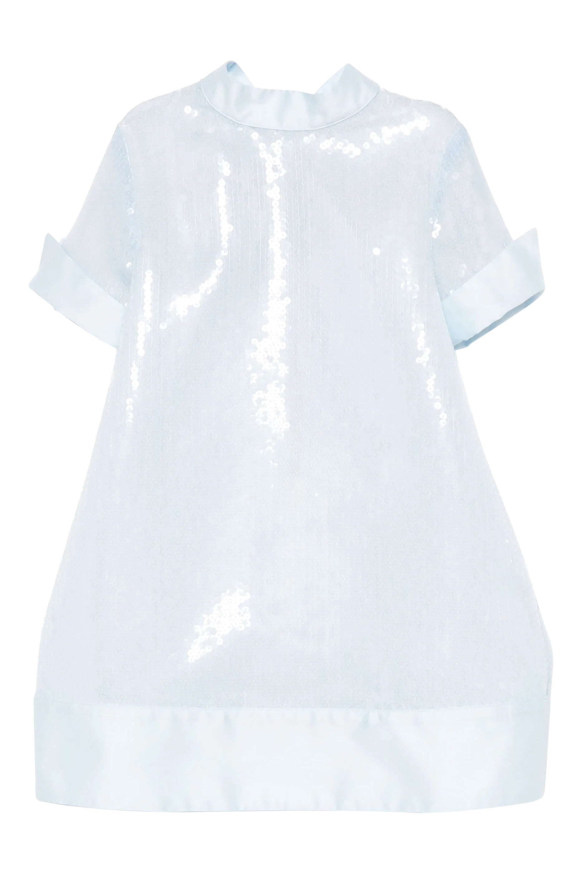 Kids Bow-Embellished Sequin Dress