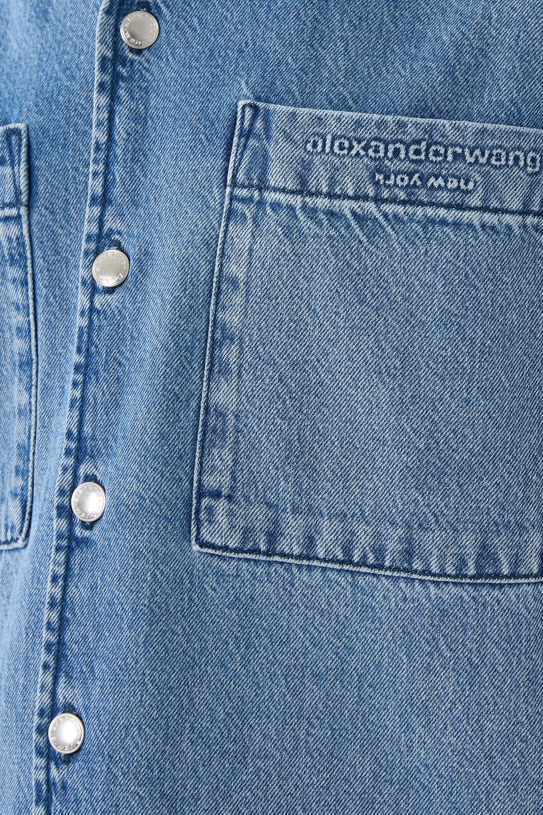 Boxy Denim Shirt Dress