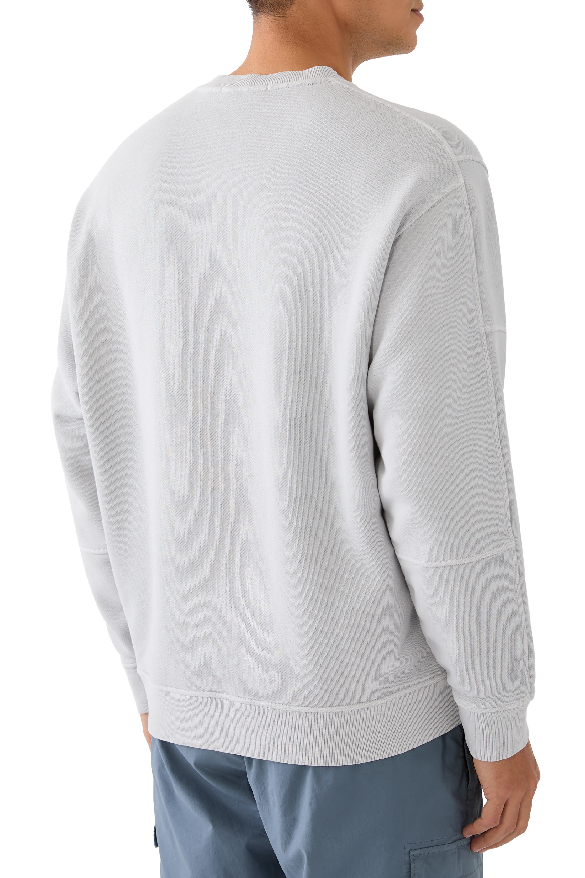 Logo Patch Cotton Fleece Sweatshirt