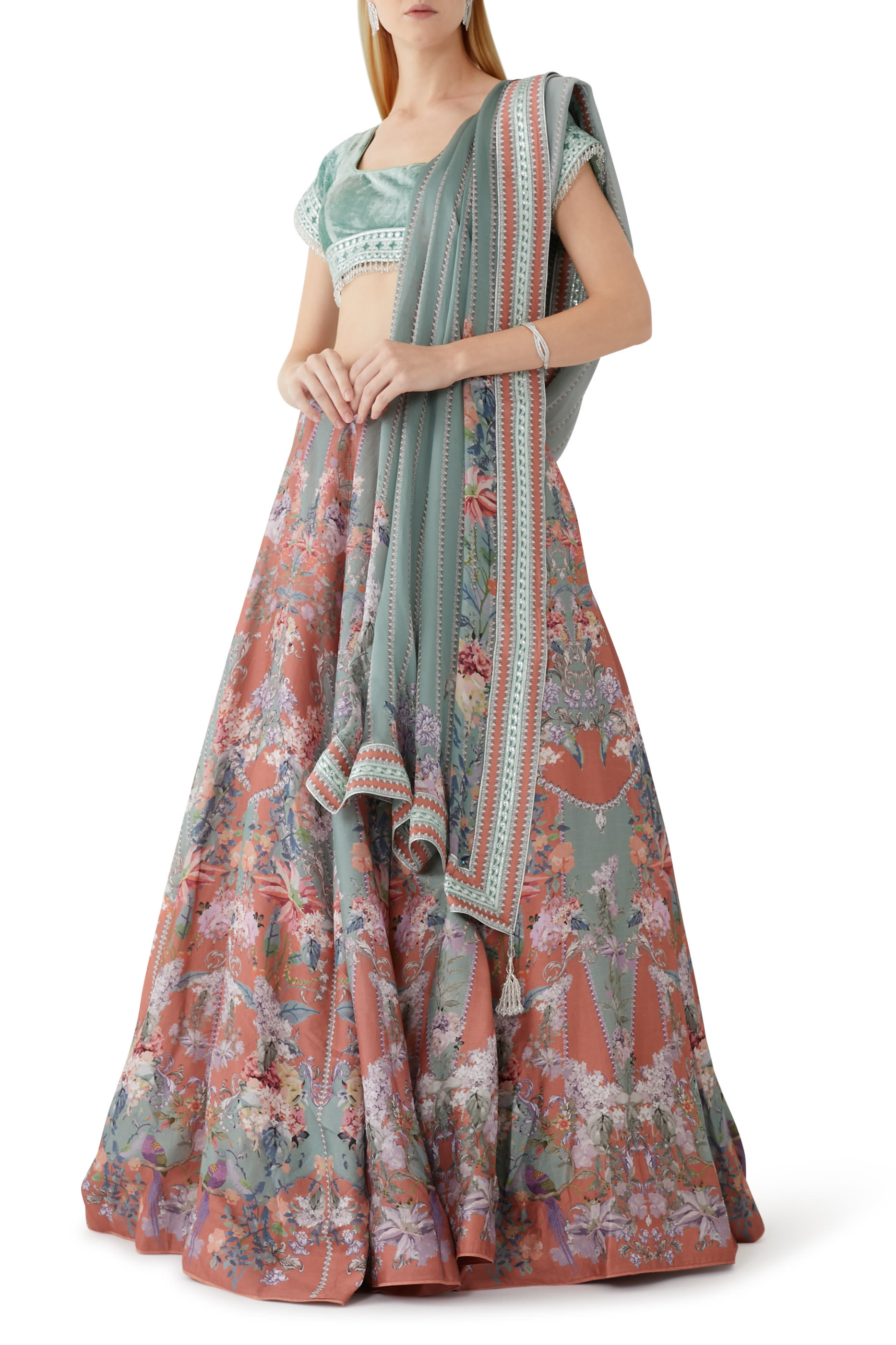 Harmonia Floral Lehenga Set