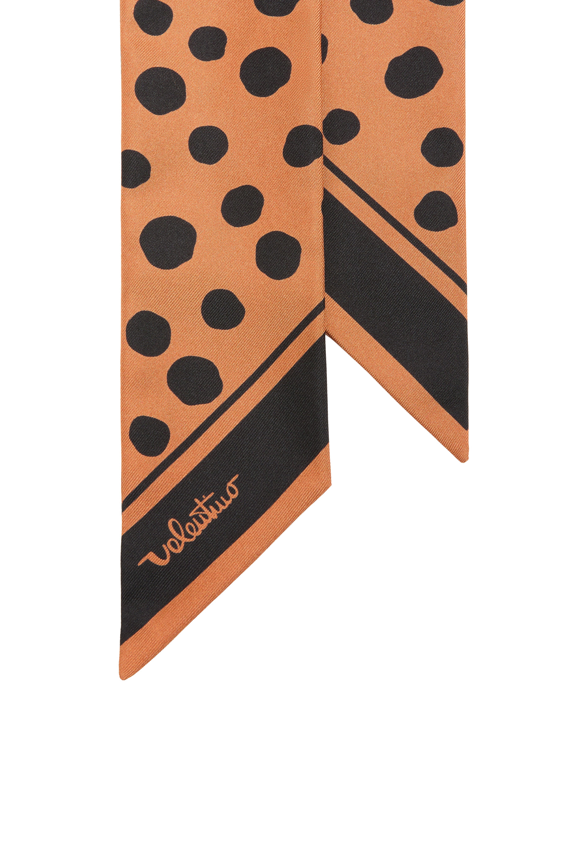  Dalmatian Polka Dot Silk Bandeau Scarf 