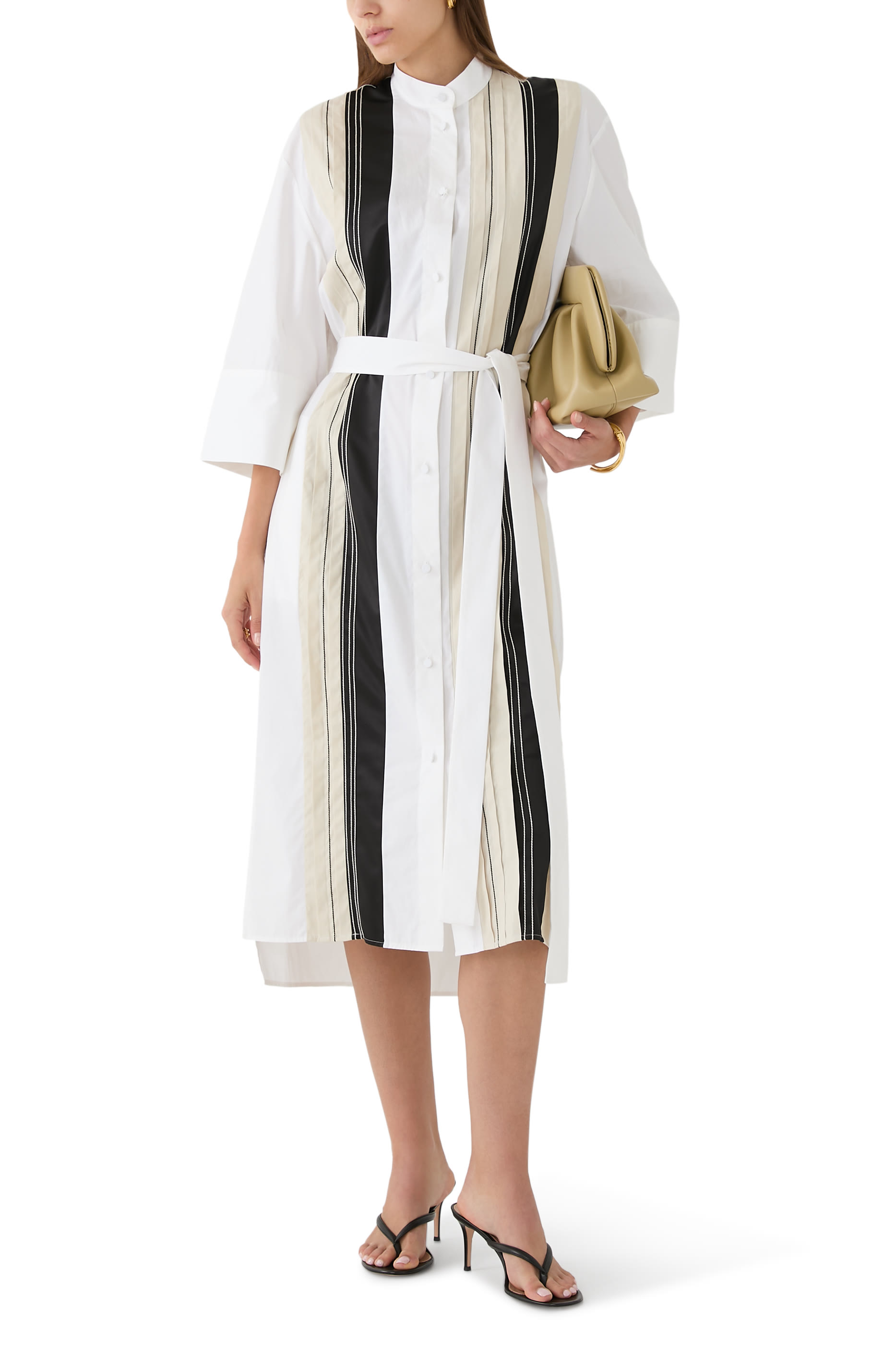 Mederic Poplin Colour Block Dress