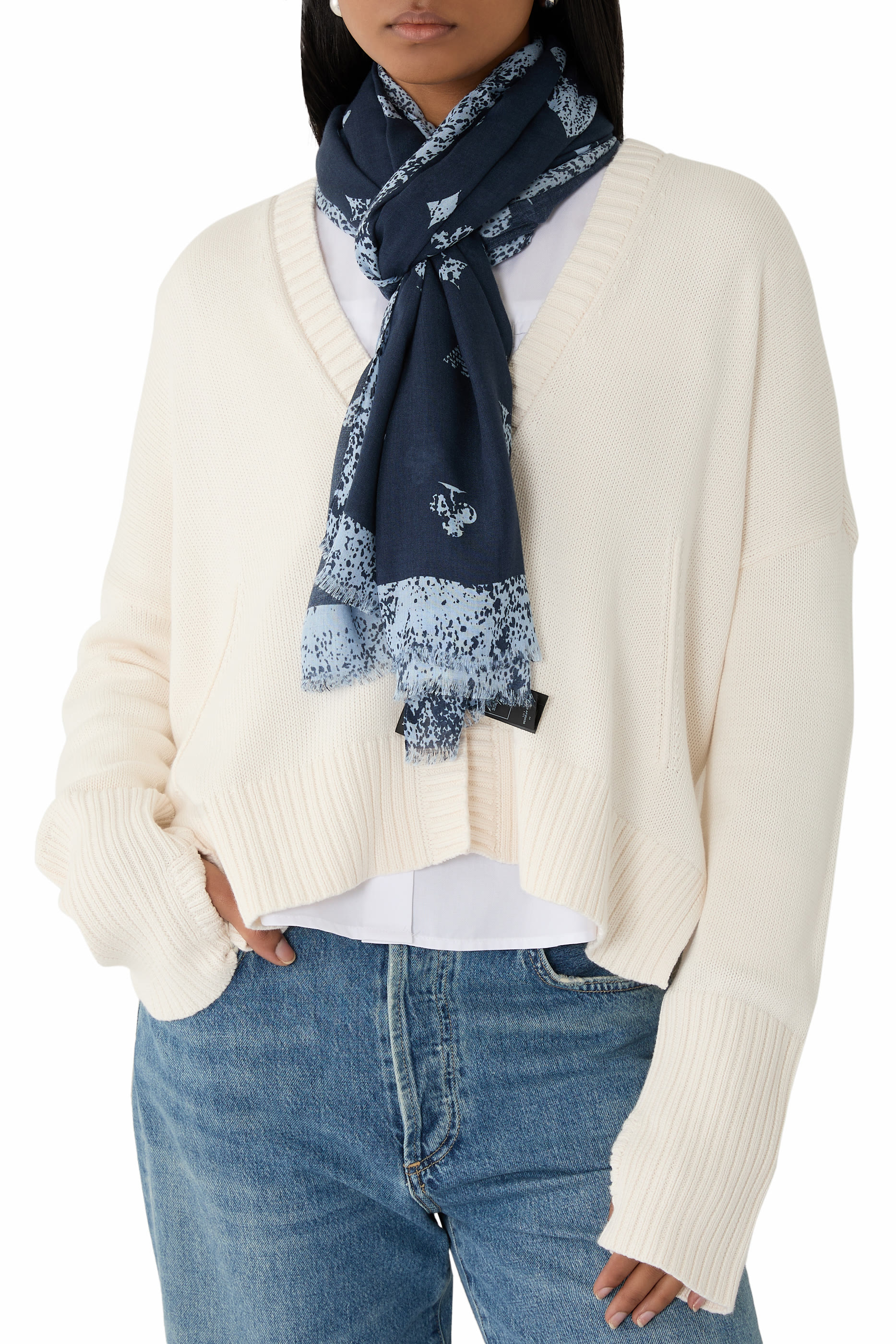 Playing Cards Printed Scarf