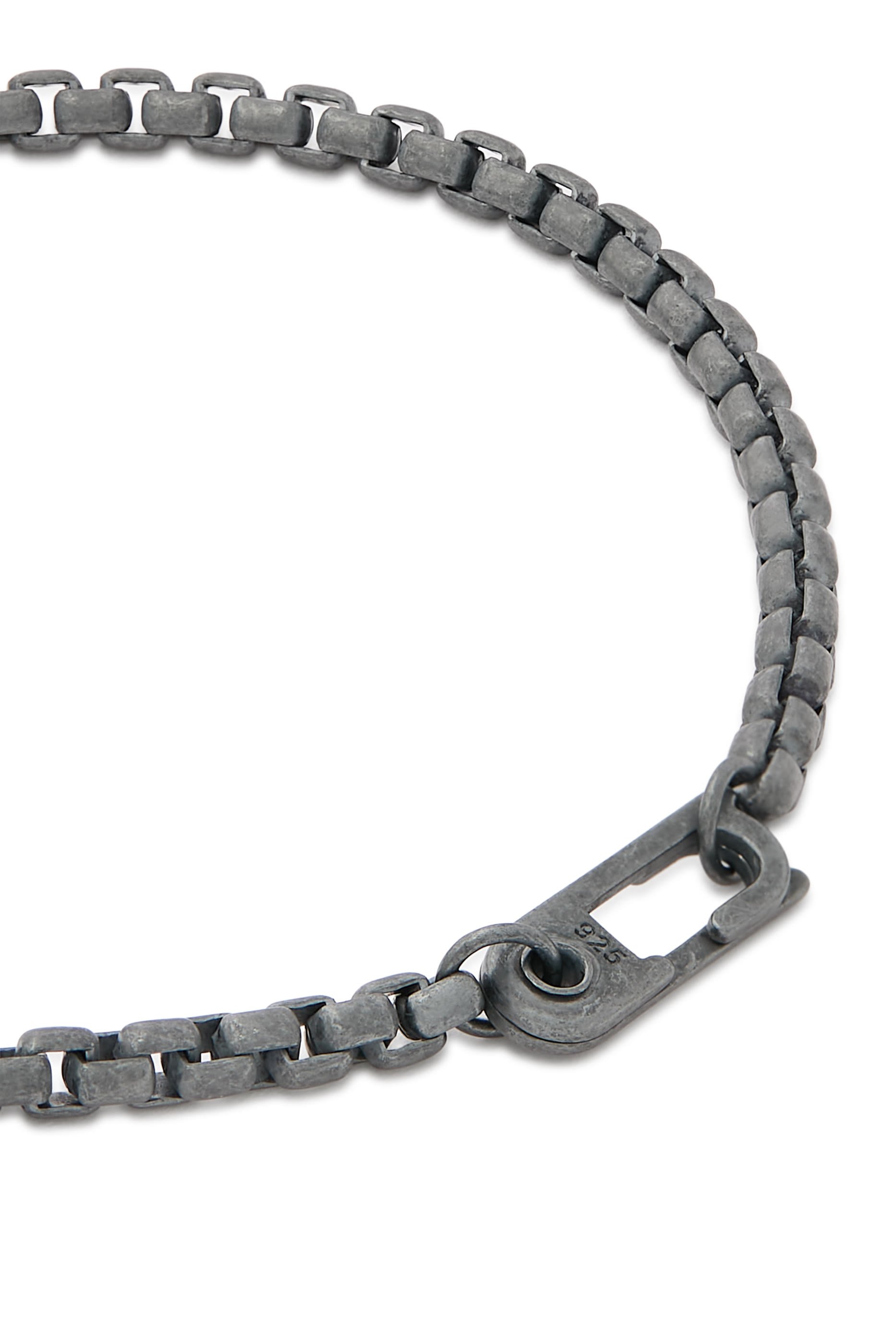  Annex Venetian Chain Bracelet, Oxidized Sterling Silver