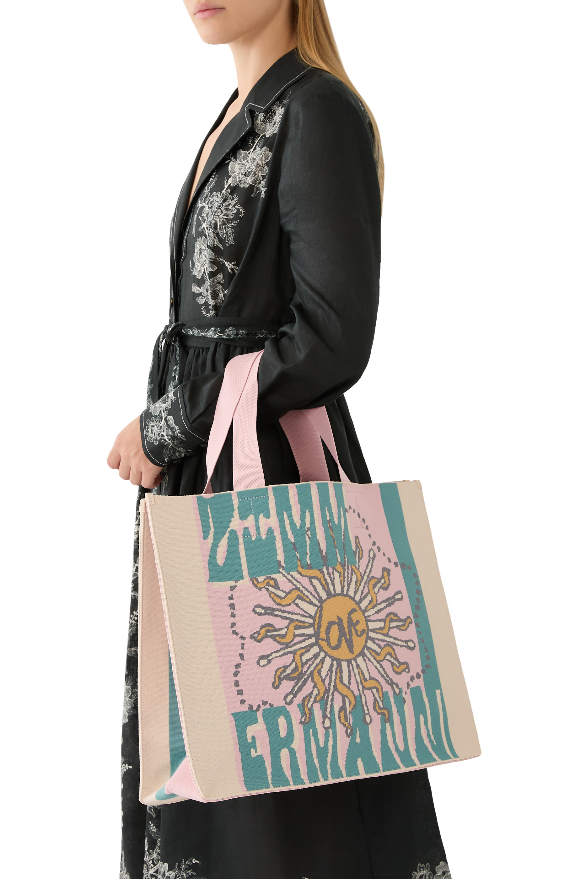 Large Jacquard Tote Bag