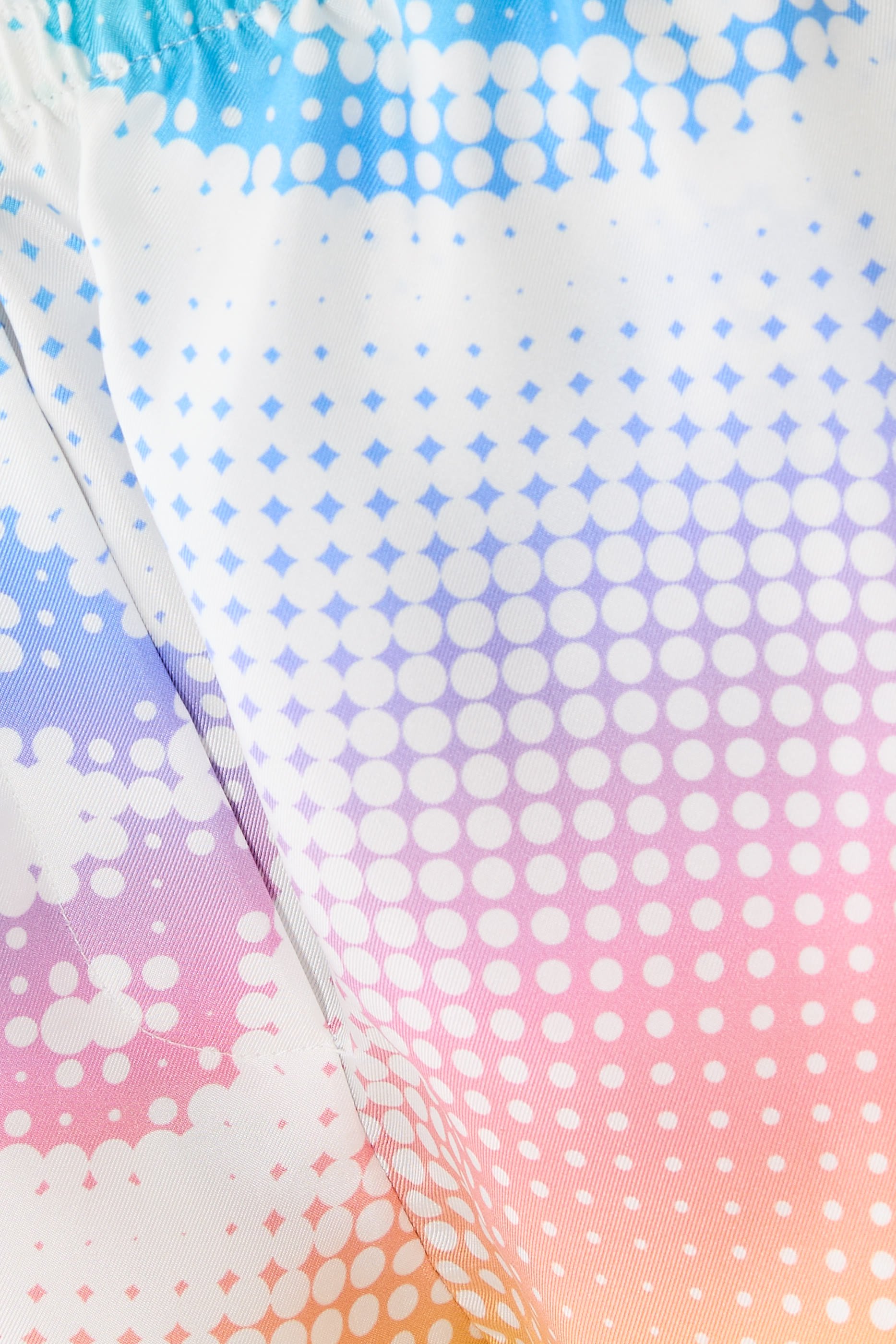 Halftone Logo Silk Shorts