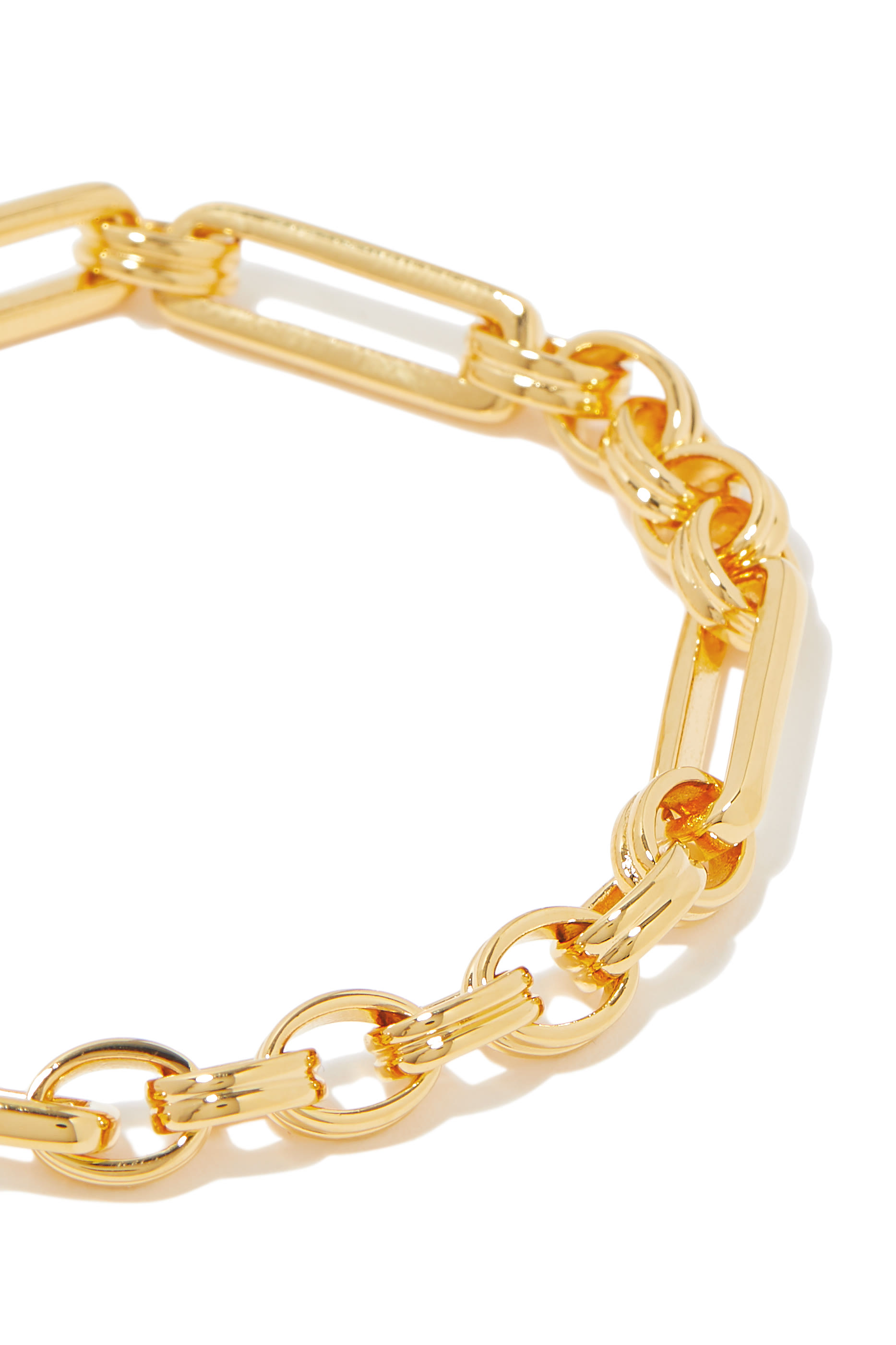 Axiom Chain Bracelet,  18k Gold Plated Brass