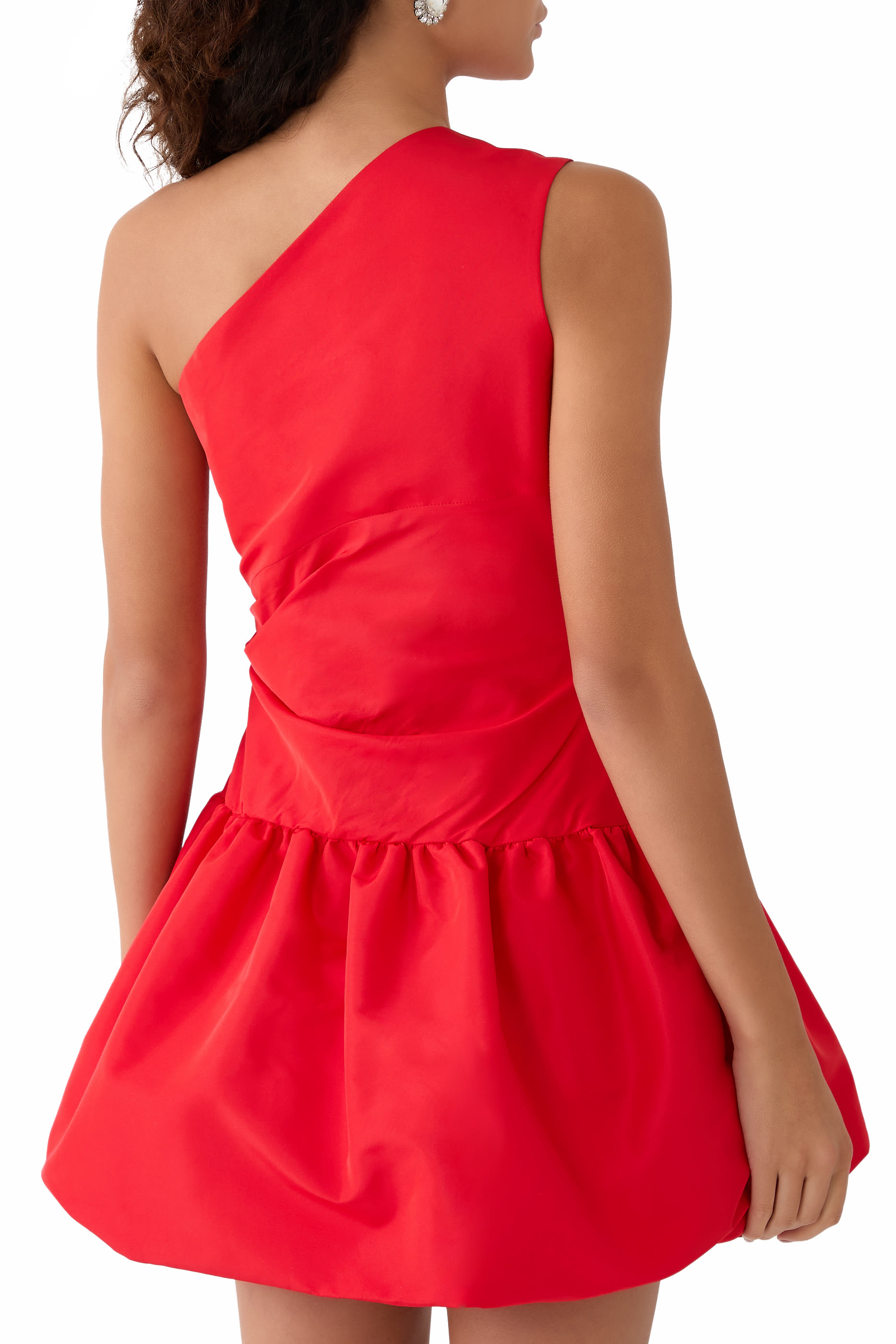 One-shoulder Bubble Mini Dress