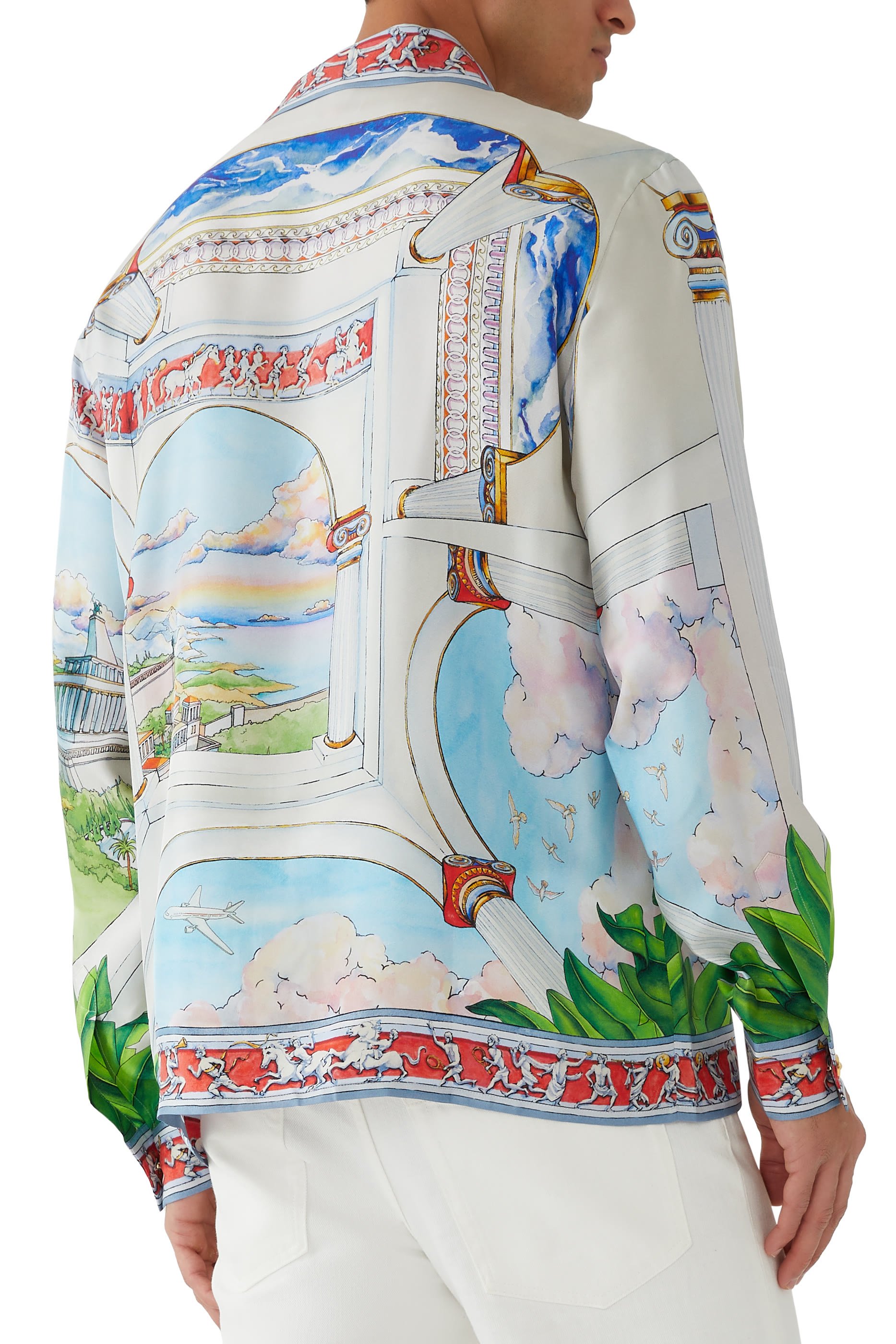 Long Sleeve Cuban Collar Shirt