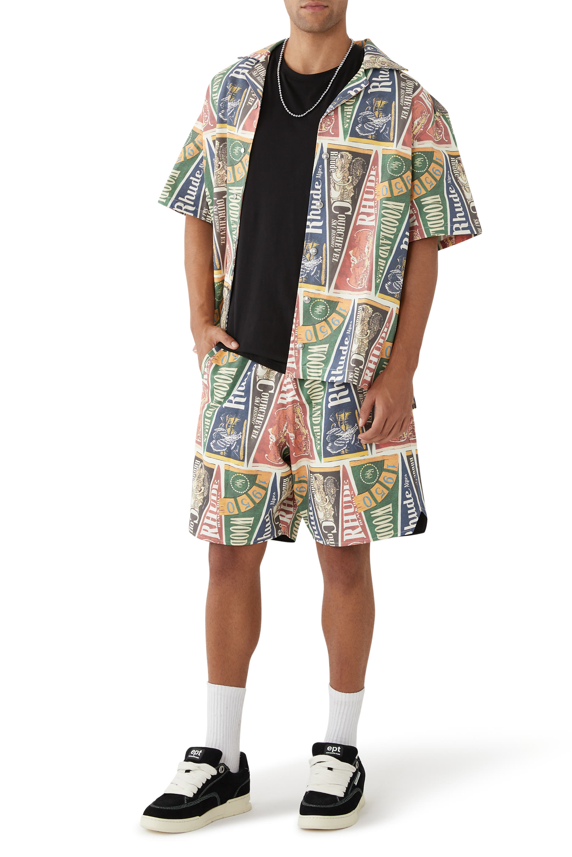 Collegiate Flag Twill Shorts