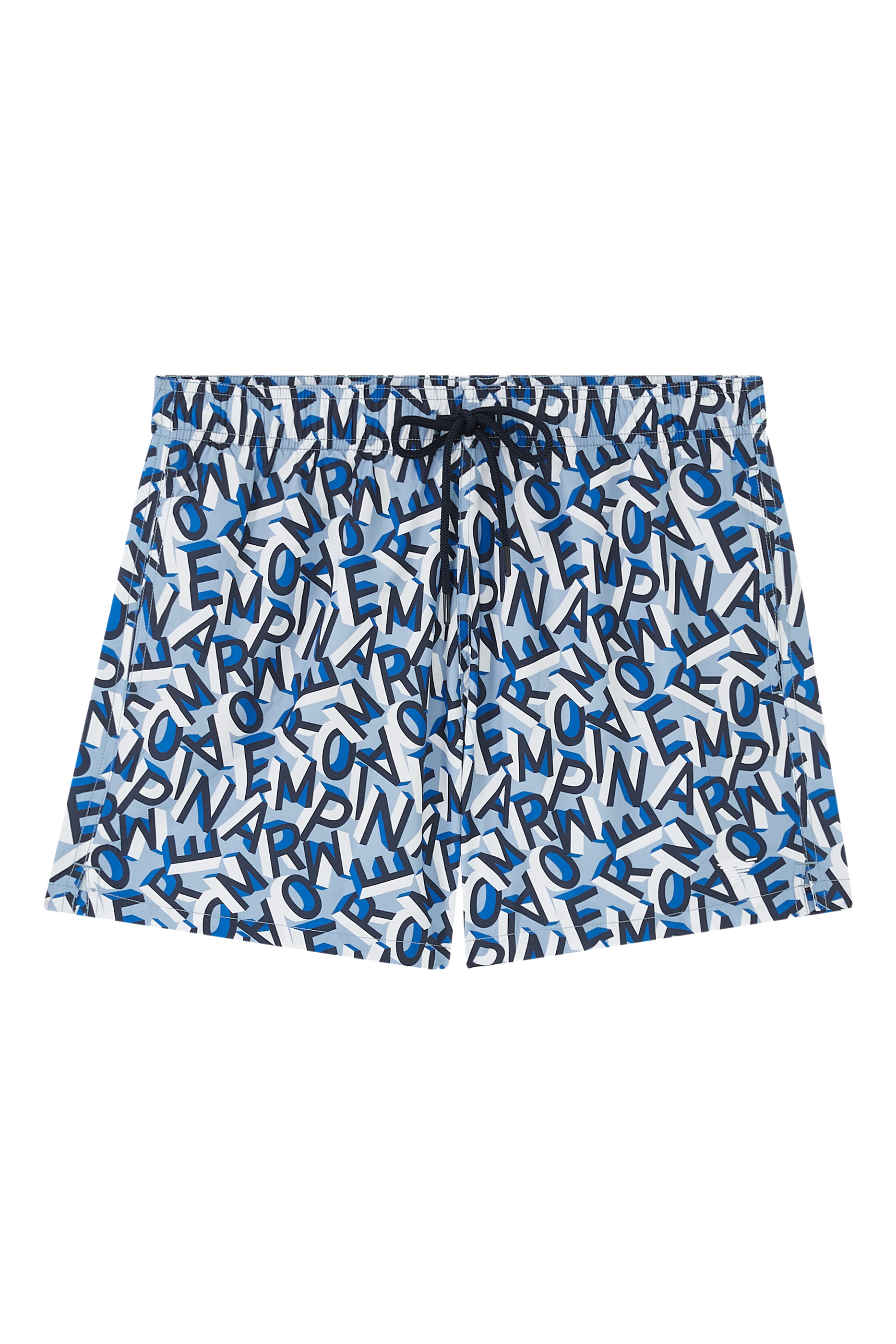 All-Over Text Logo Swim Shorts