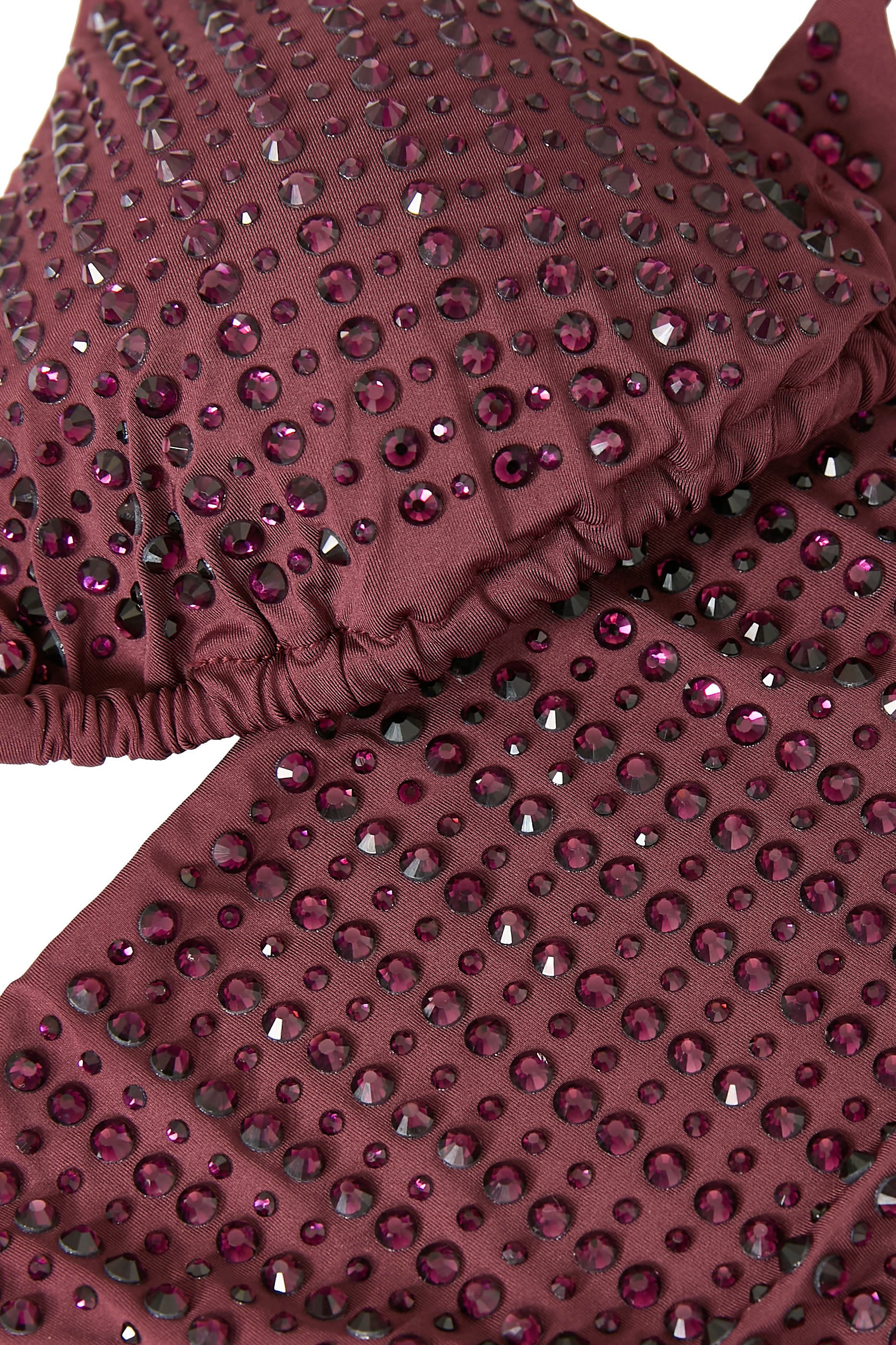 Rhinestone Embellished Triangle Bikini