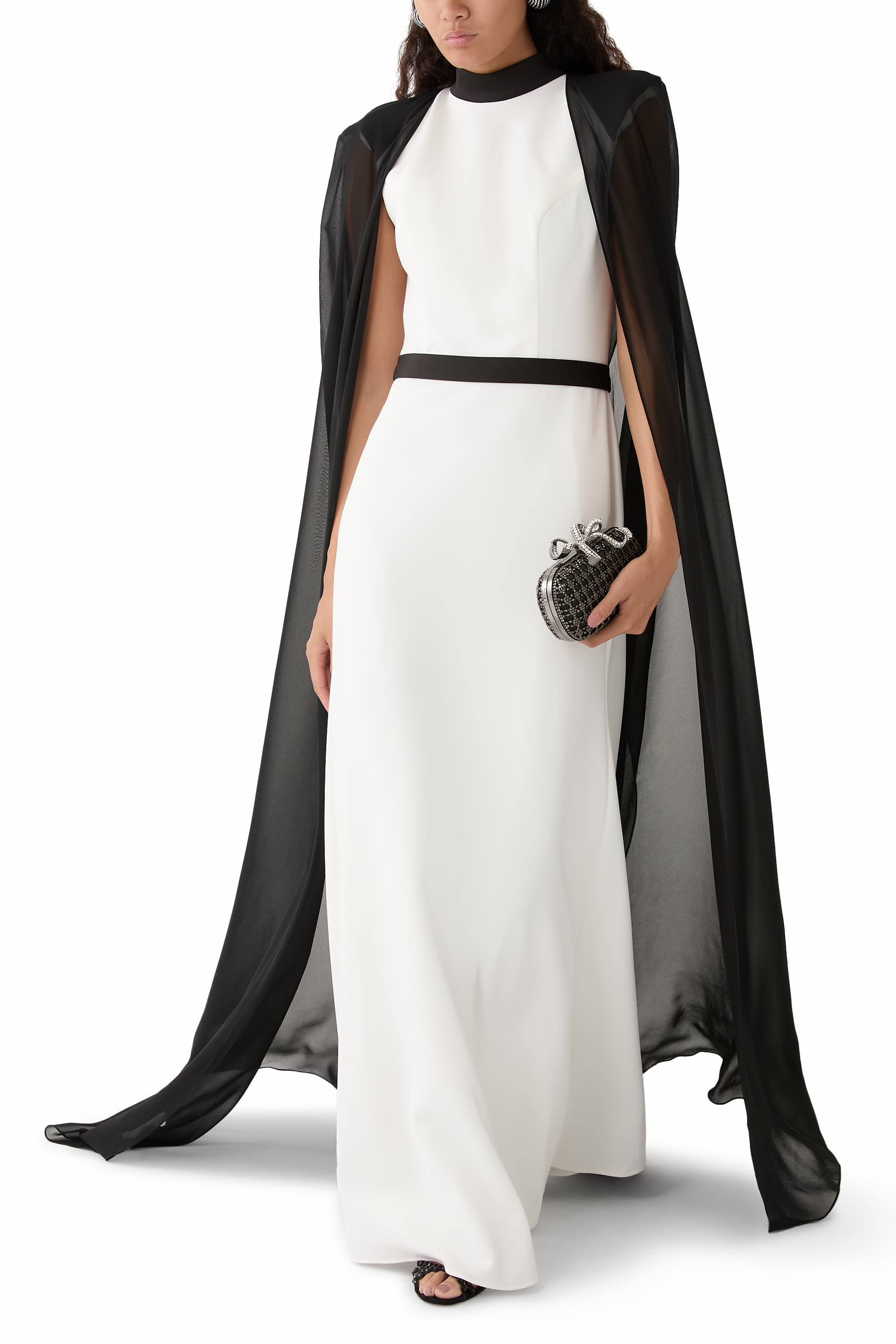 Cape Sleeve Gown