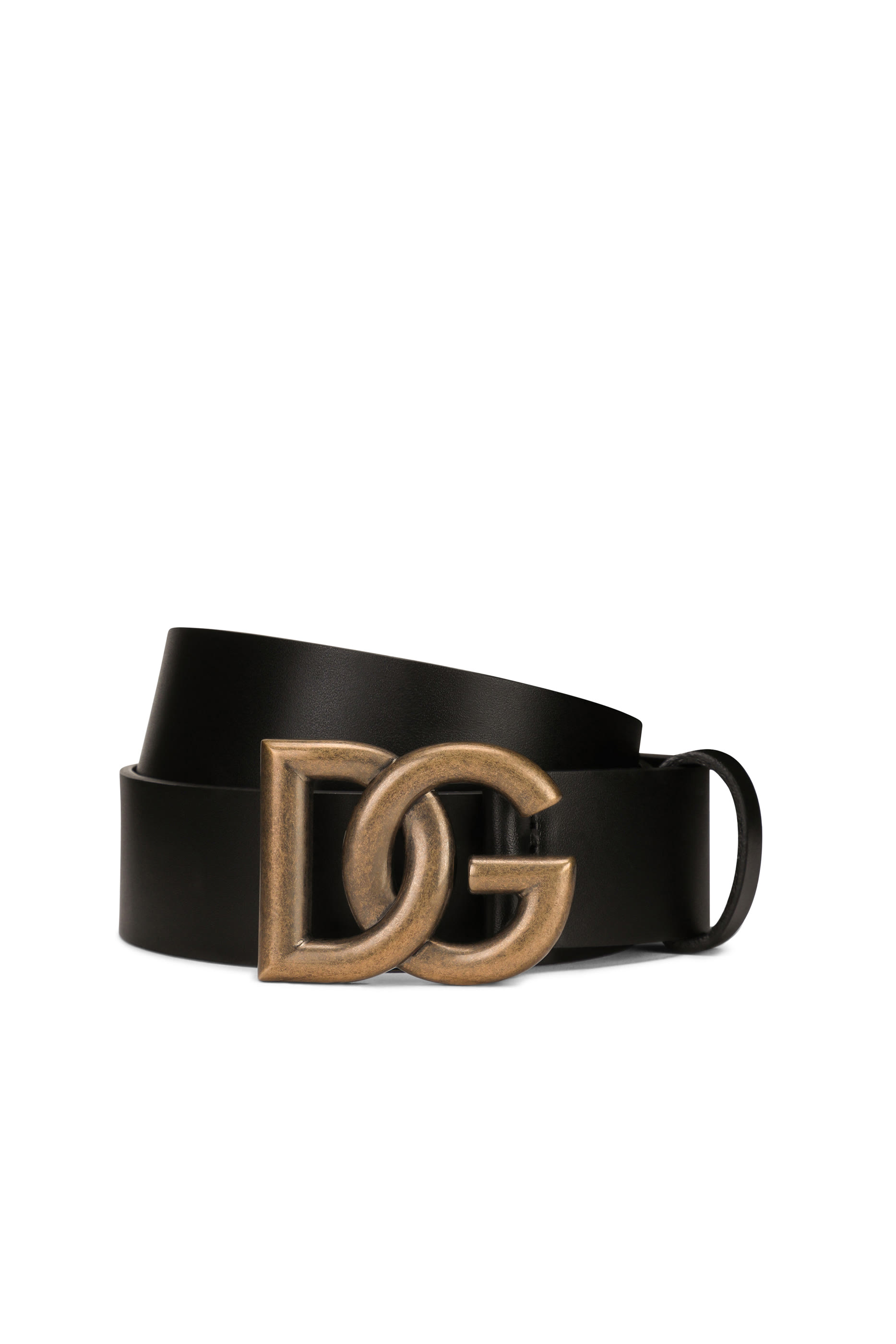 Crossover DG Logo Buckle Lux Leather Belt