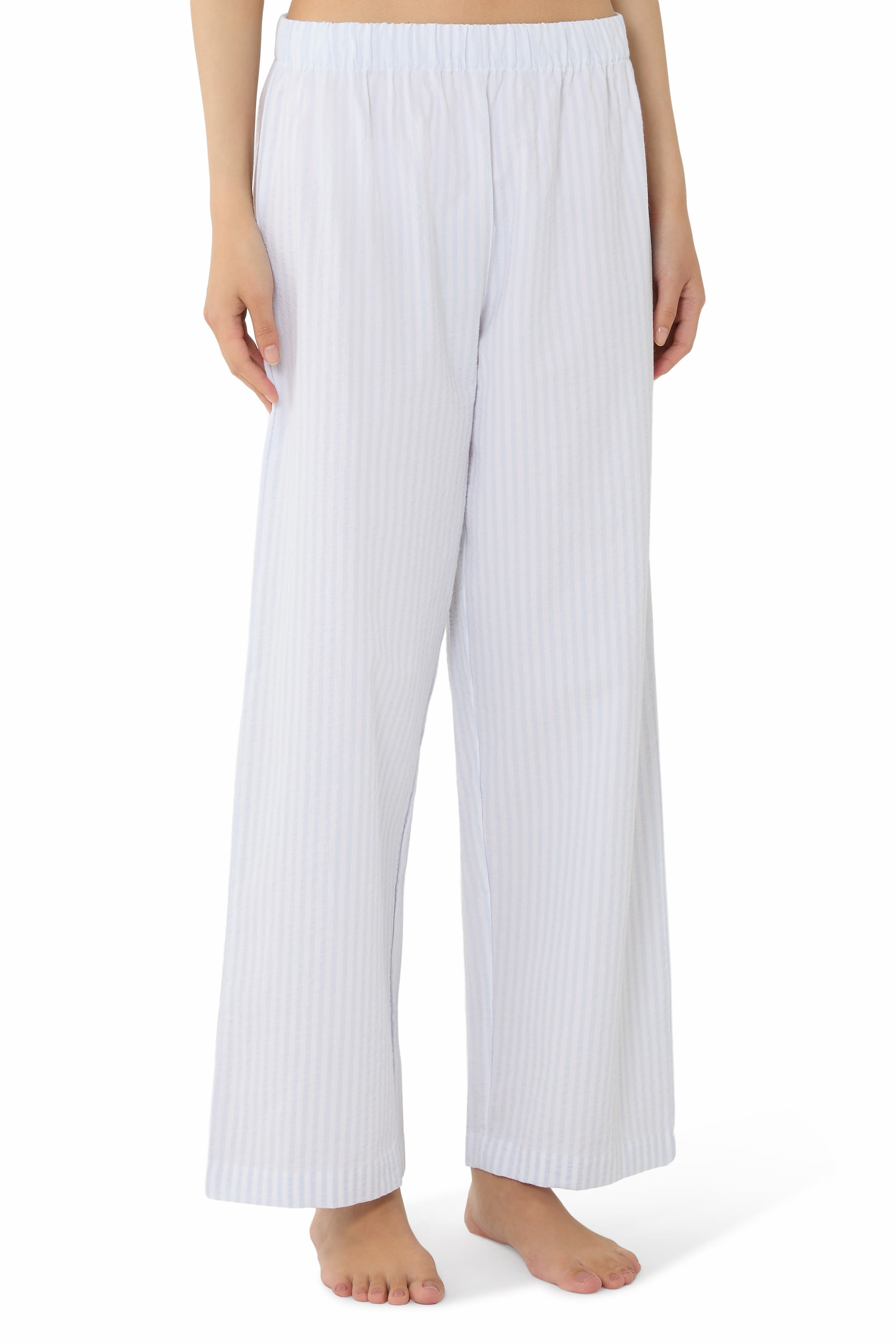 Cotton Seersucker Drop Shoulder Pyjama Set