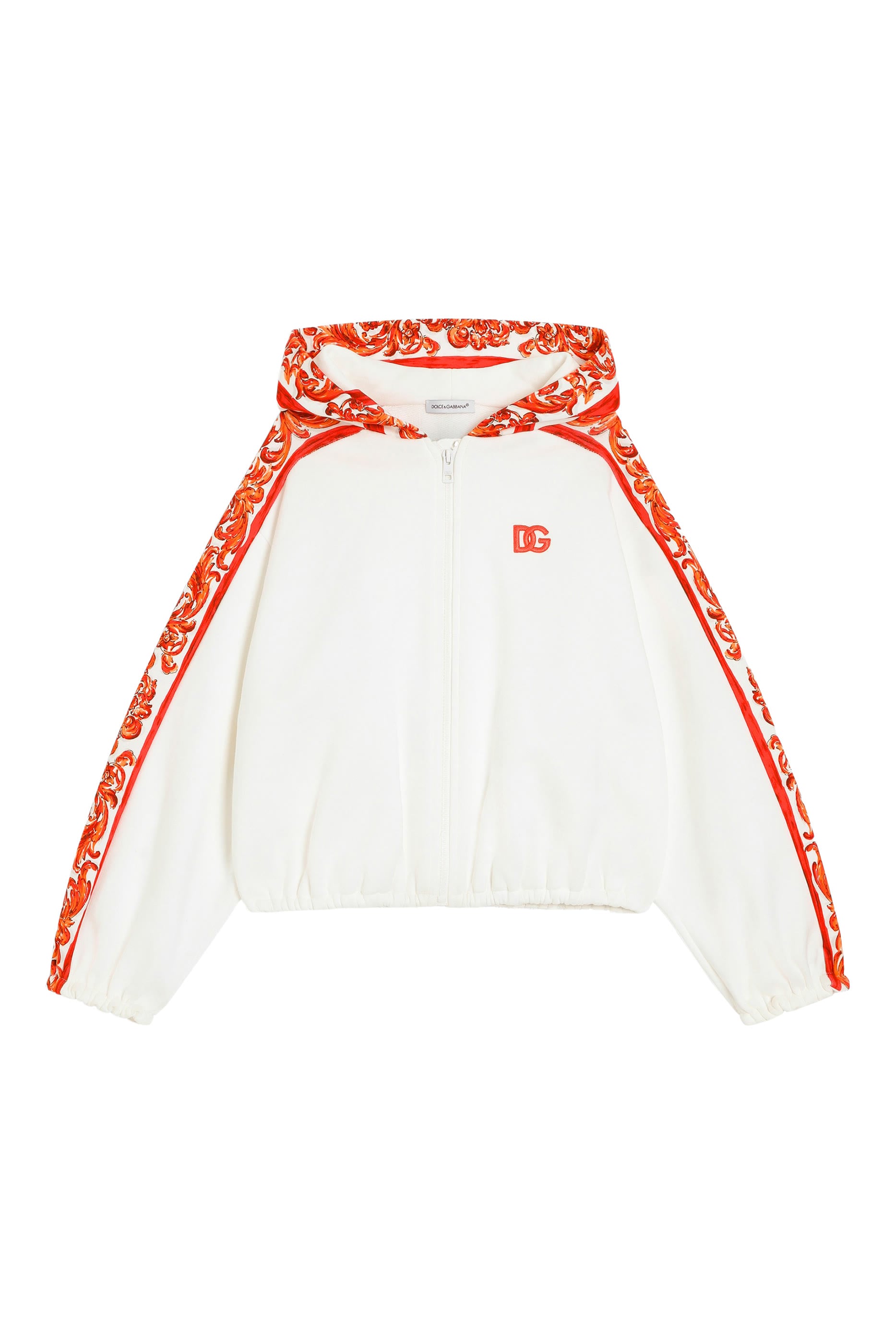 Kids Majolica-Print Hoodie