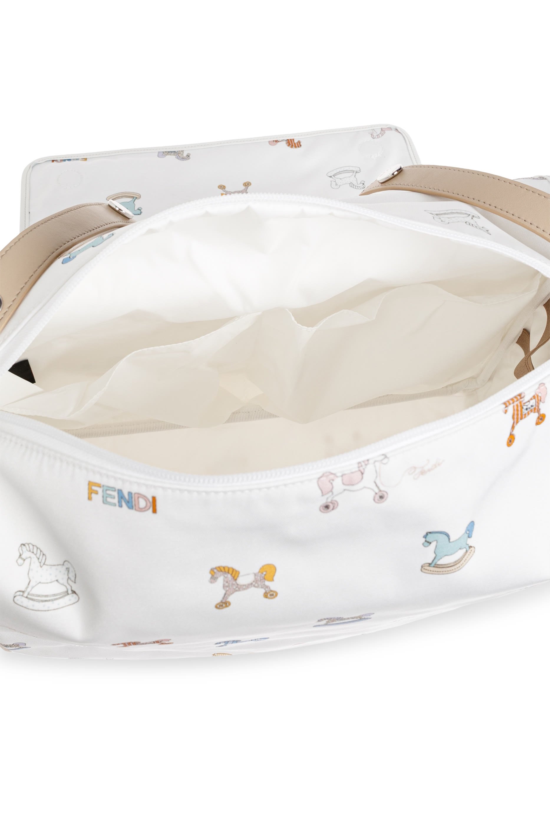 Kids Horse-Print Logo Changing Bag