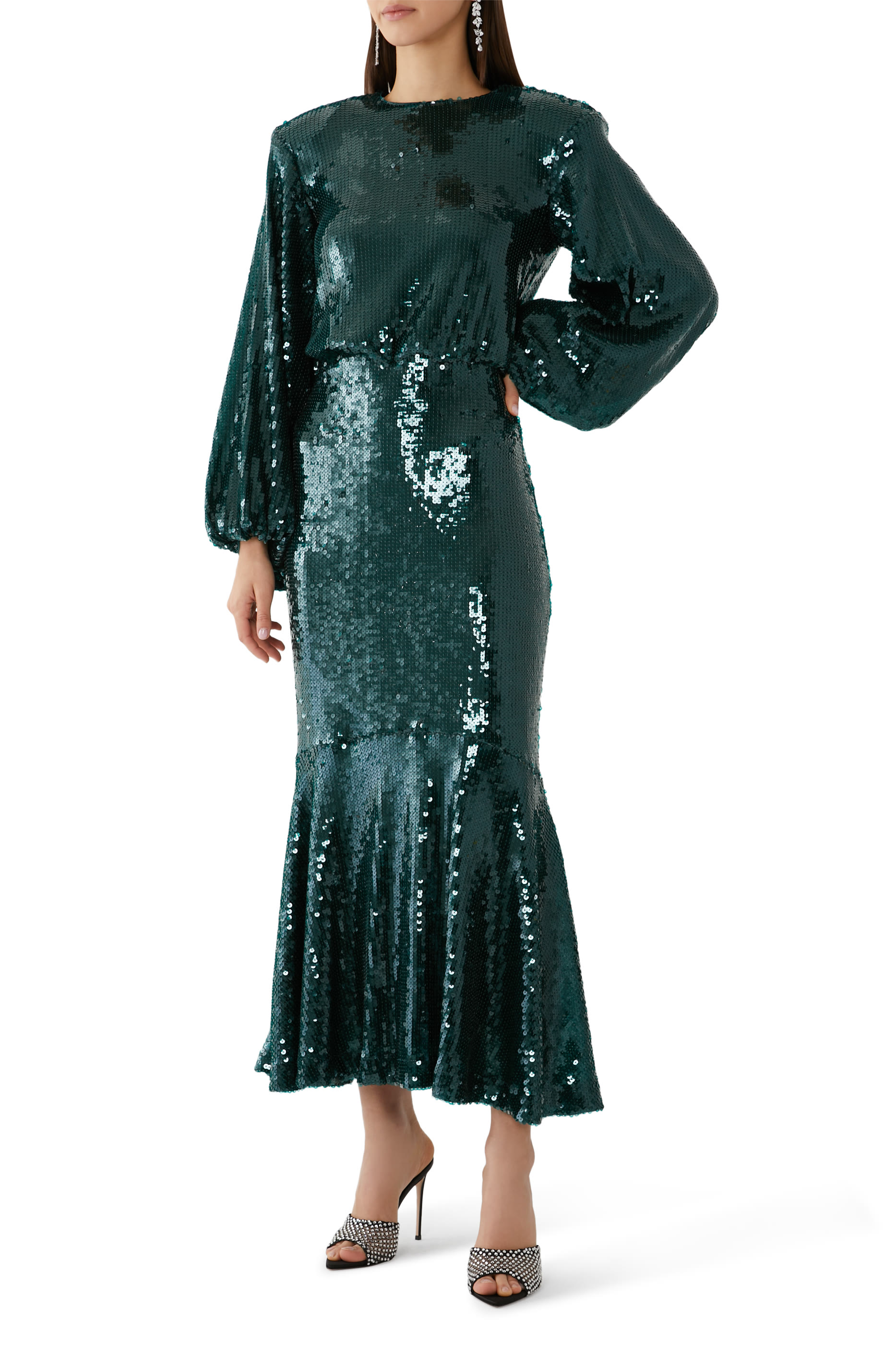 Sequinned Maxi Dress